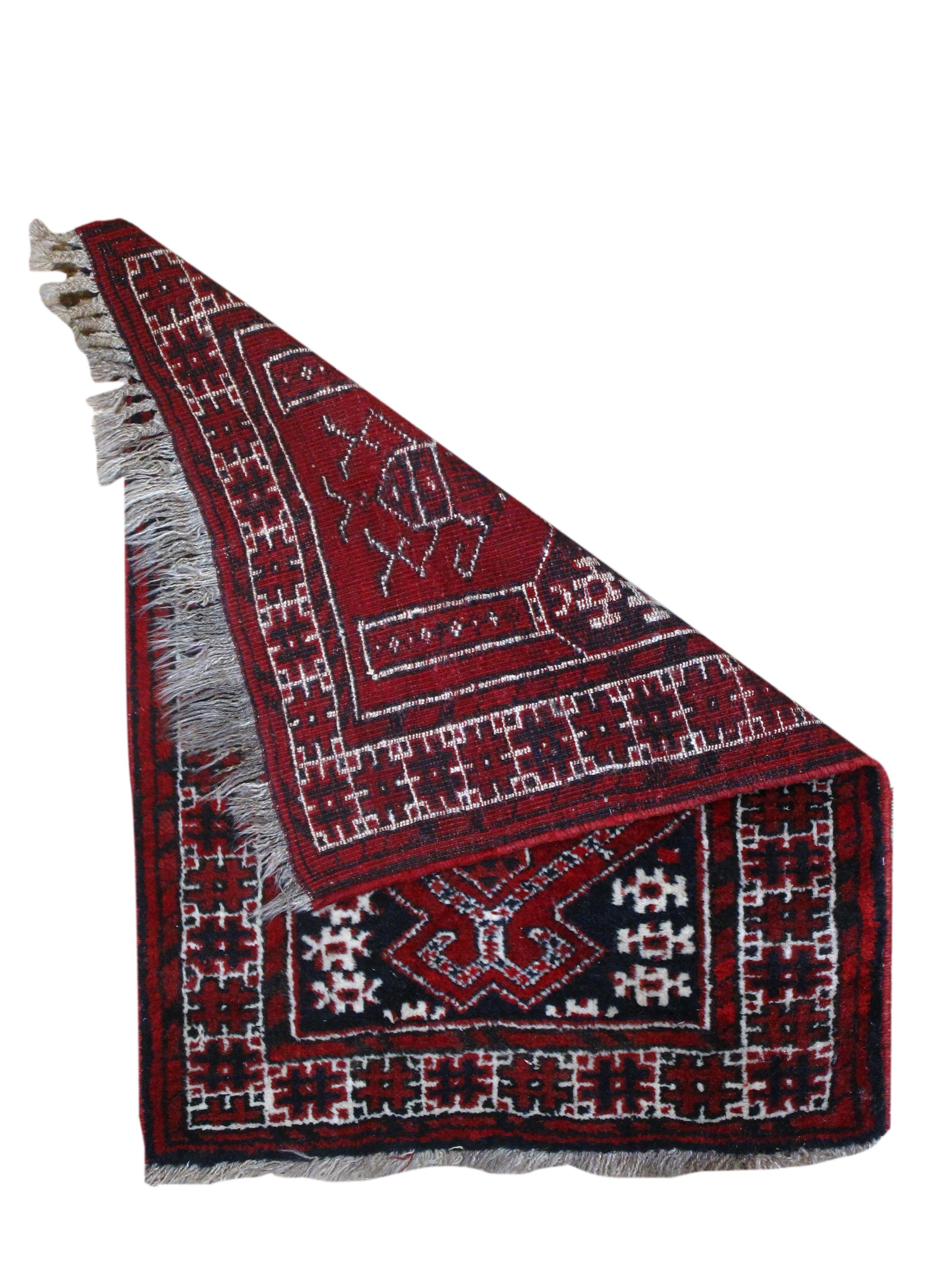 Vintage Persian Shiraz Rug 2'3