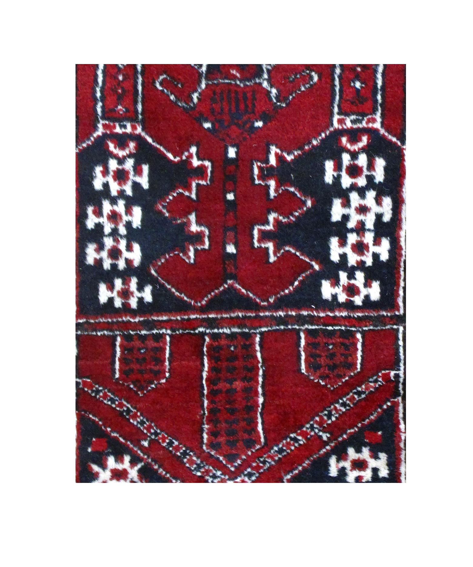 Persischer Shiraz-Teppich im Vintage-Stil 2'3