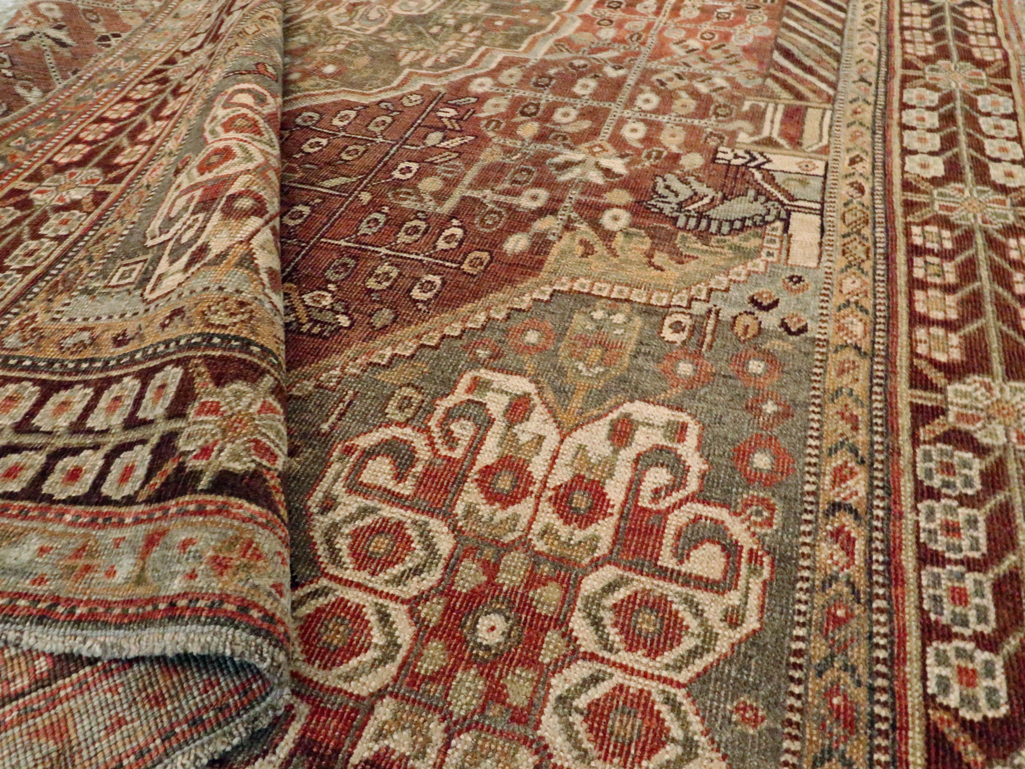 Vintage Persian Shiraz Rug For Sale 3
