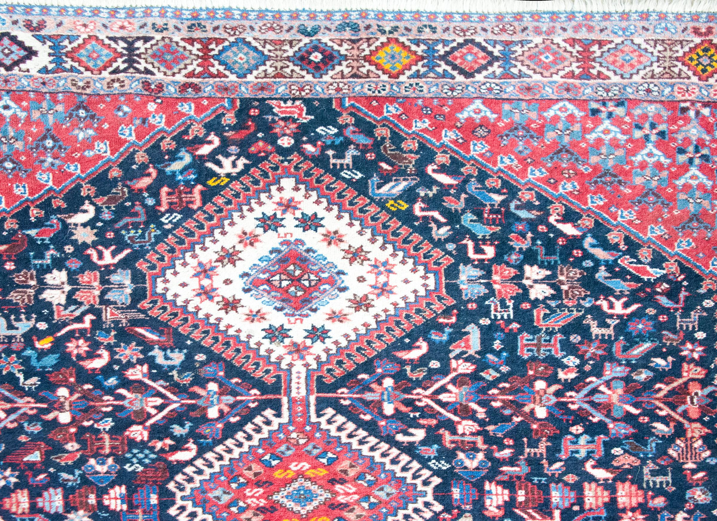 Alter persischer Shiraz-Teppich im Angebot 5