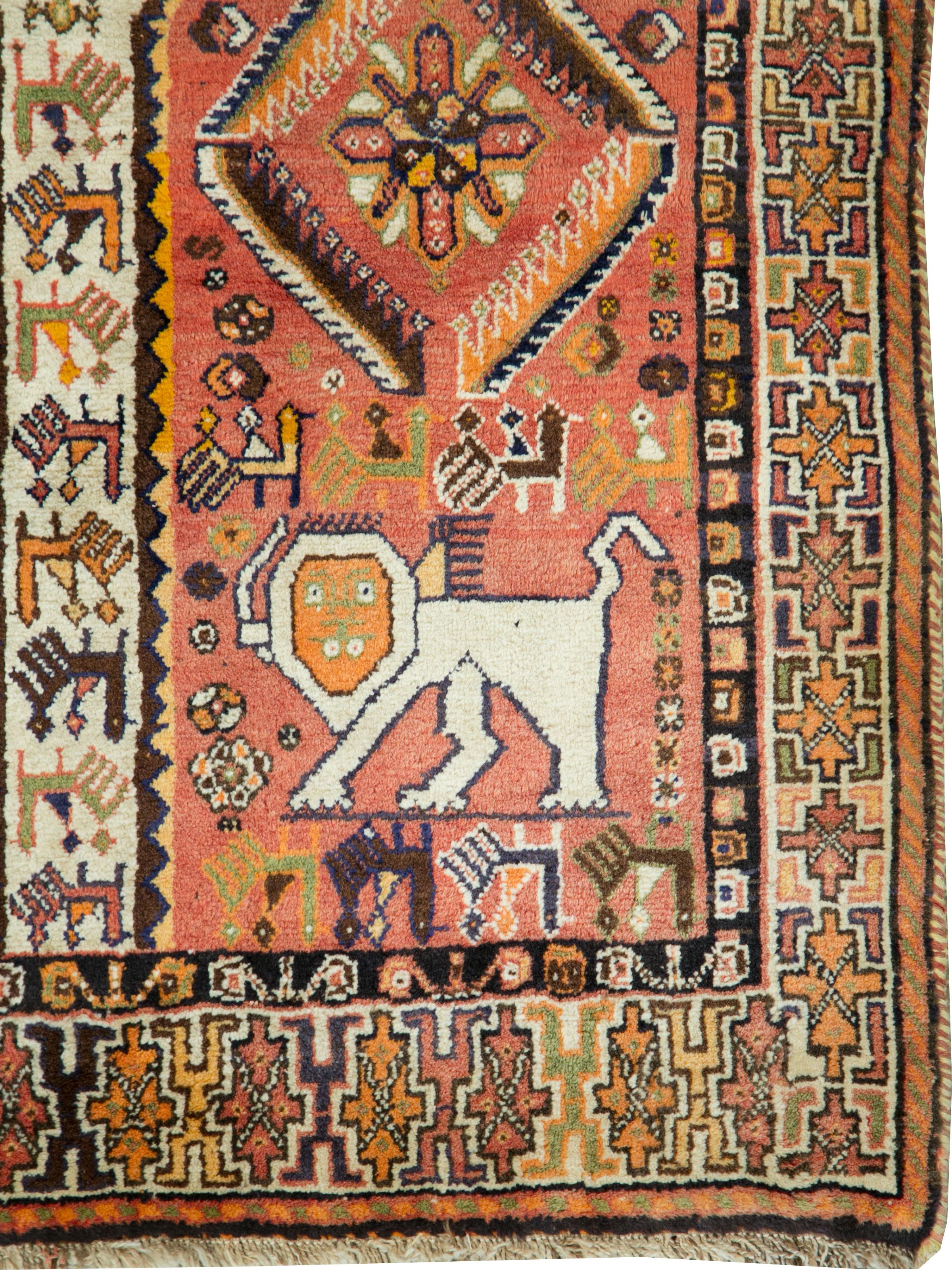 Tribal Vintage Persian Shiraz Rug