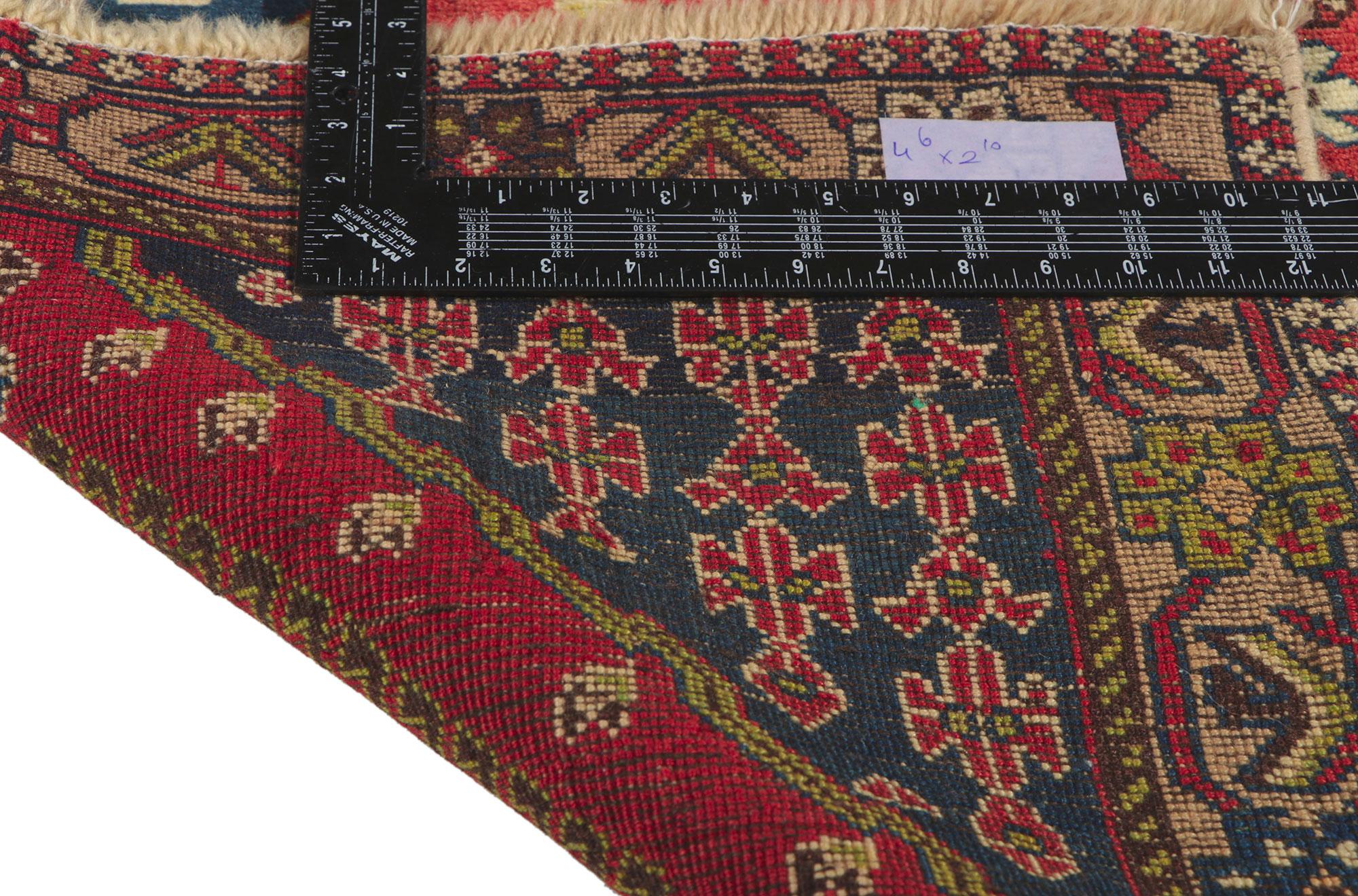 Hand-Knotted Vintage Persian Shiraz Rug For Sale
