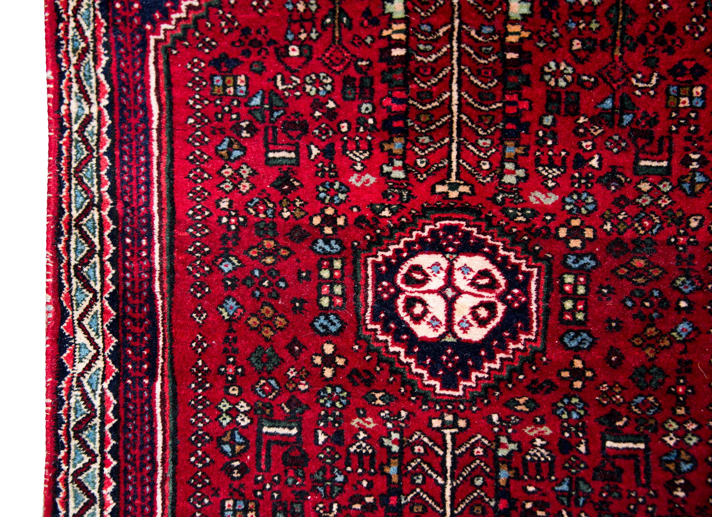 20th Century Vintage Persian Shiraz Rug For Sale