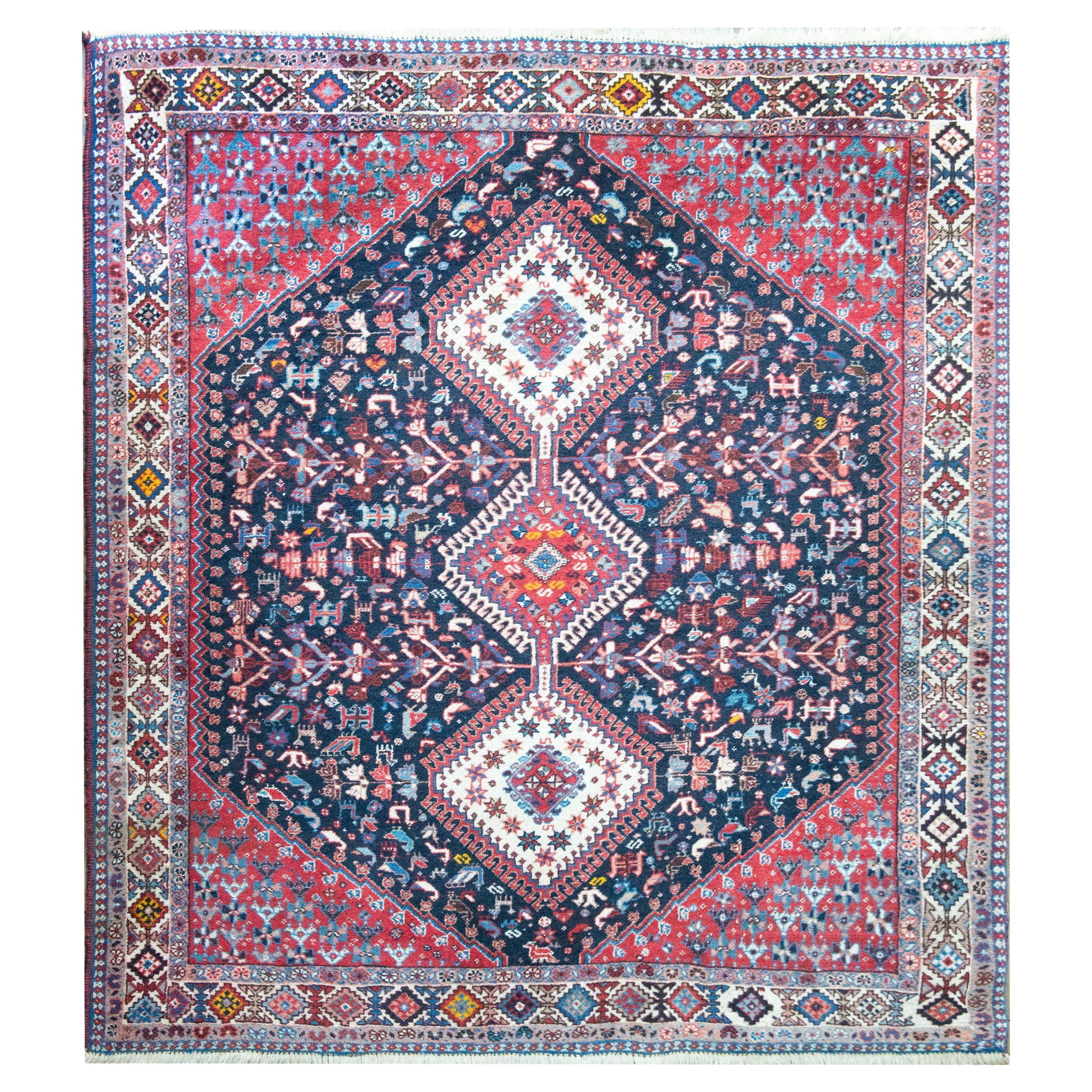 Vintage Persian Shiraz Rug