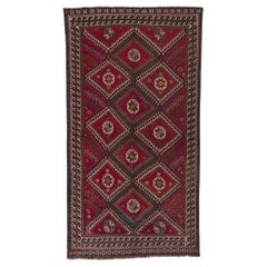 Retro Persian Shiraz Rug, Luxury Lodge Meets Tribal Enchantment