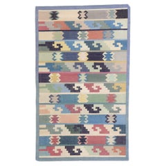 Vintage Persian Shiraz Rug with Boho Chic Tribal Style