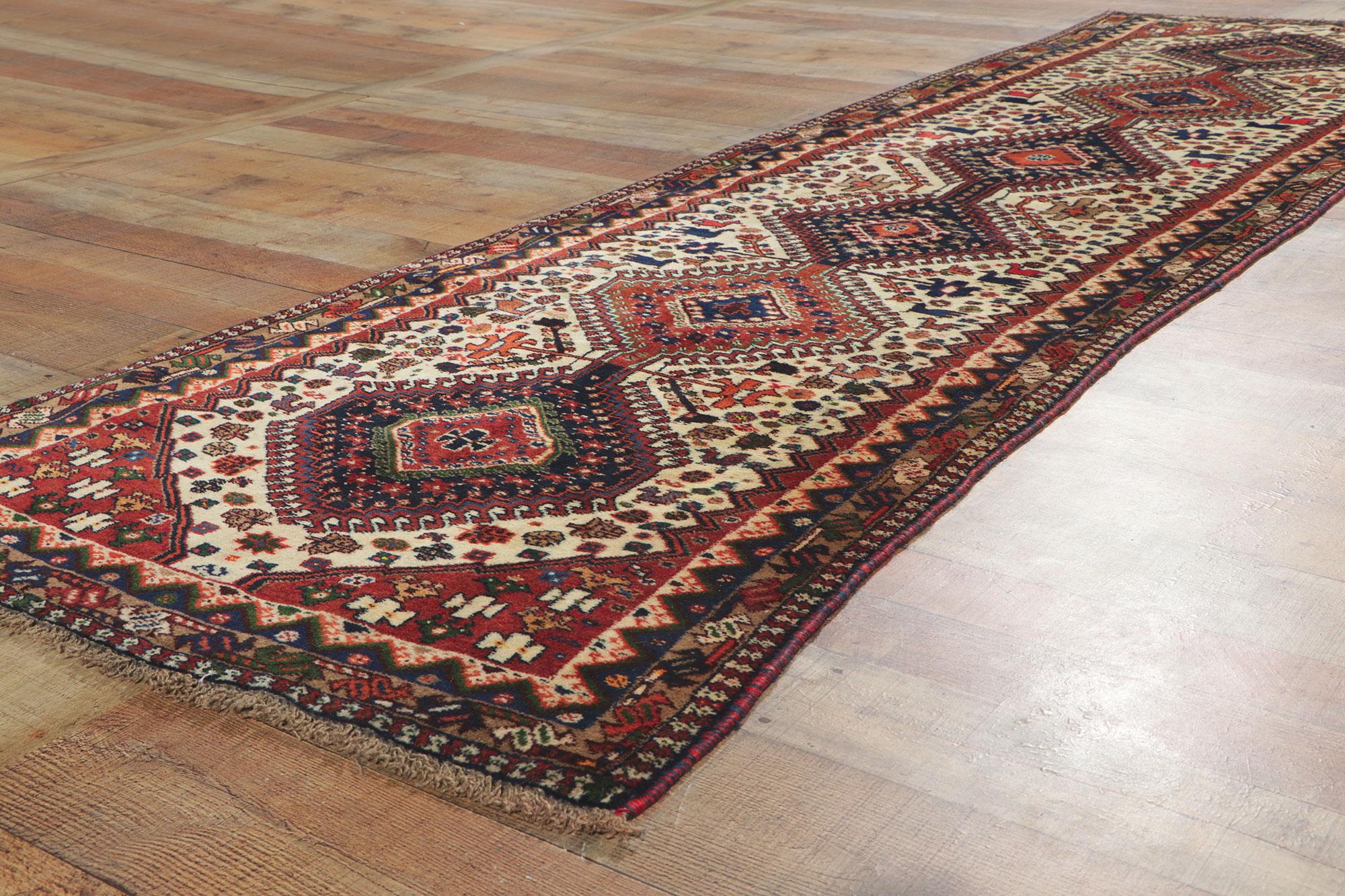 Vintage Persian Shiraz Runner For Sale 1