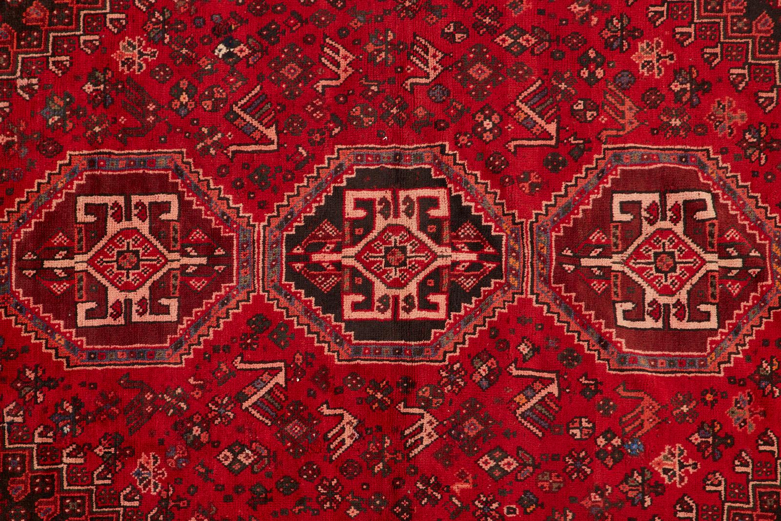 Vintage Persian Shiraz Tribal Rug or Carpet 2