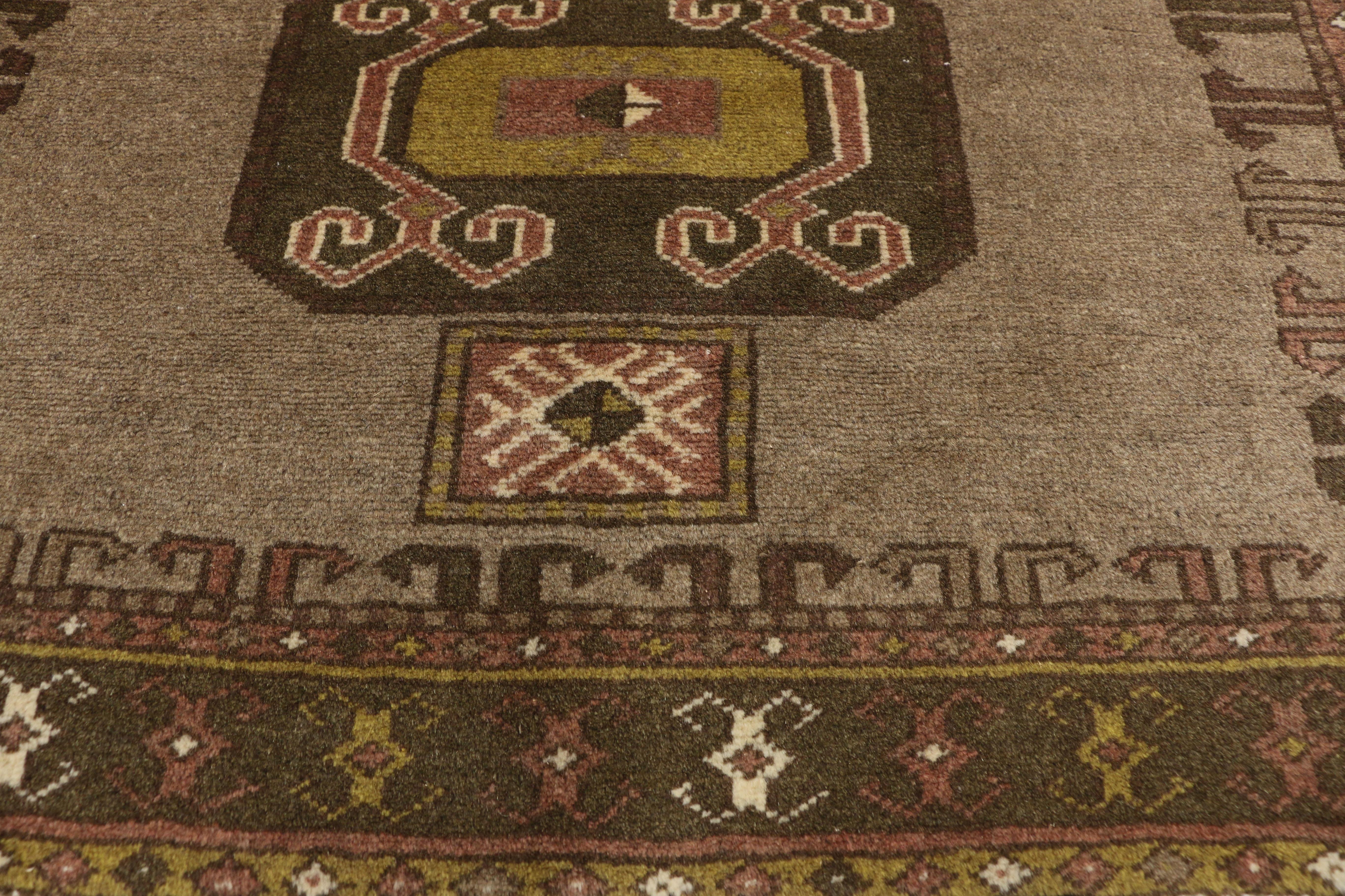 20th Century Vintage Persian Shiraz Tribal Rug with Mid-Century Modern Style  For Sale