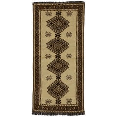 Vintage Persian Shiraz Tribal Rug, Tribal Accent Rug
