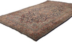 Vintage Persian Silk Qum Rug