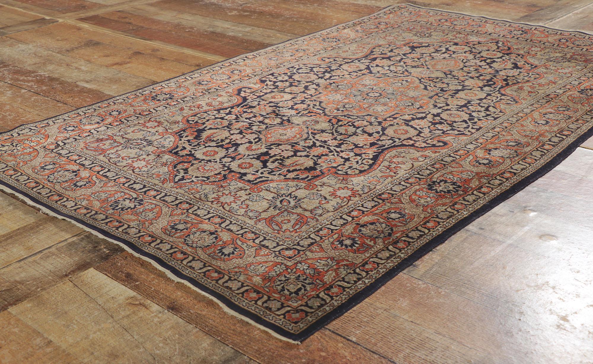 Persischer Qum-Teppich aus Seide im Angebot 1