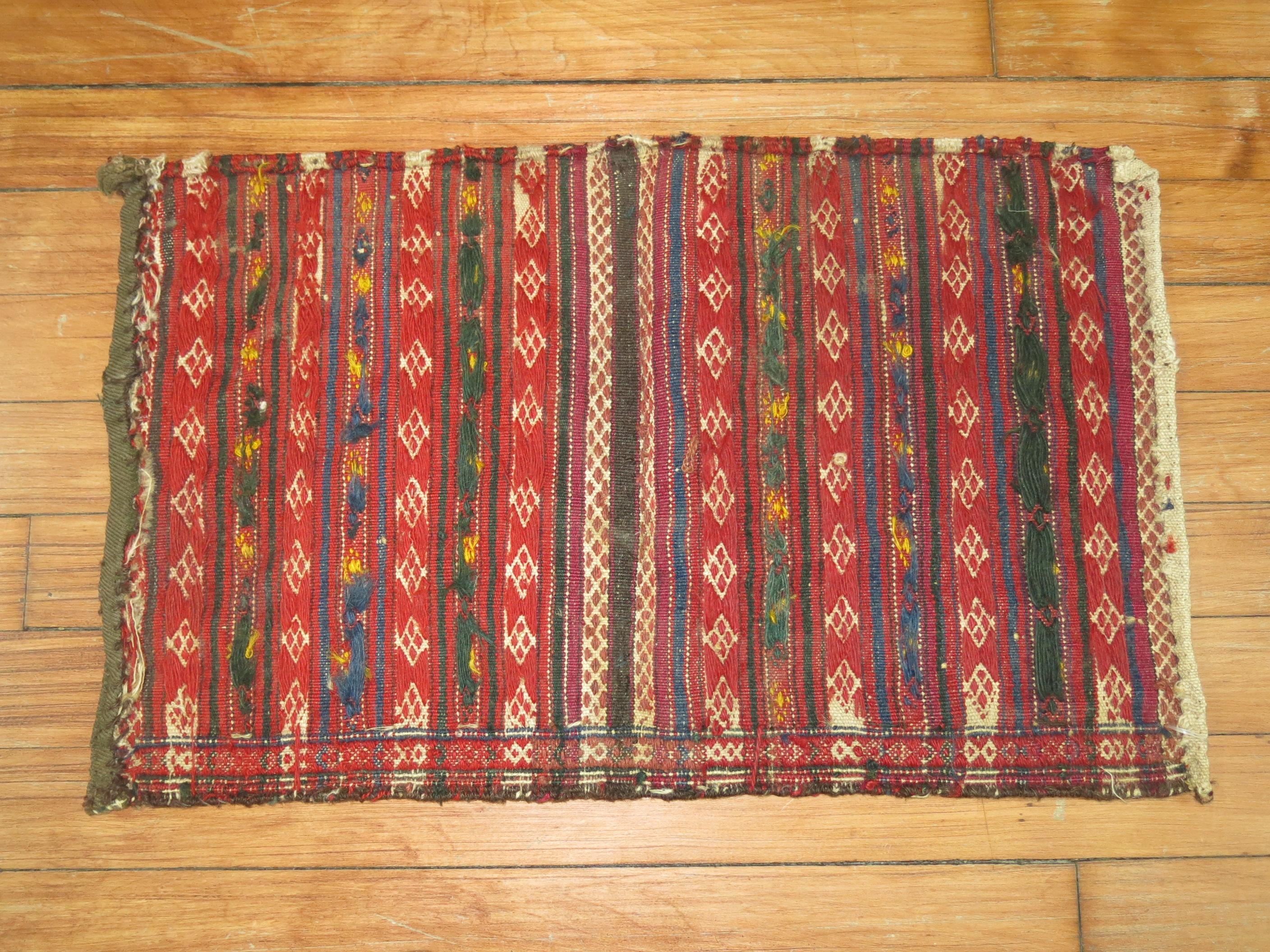 Tribal Vintage Persian Sofreh Kilim For Sale