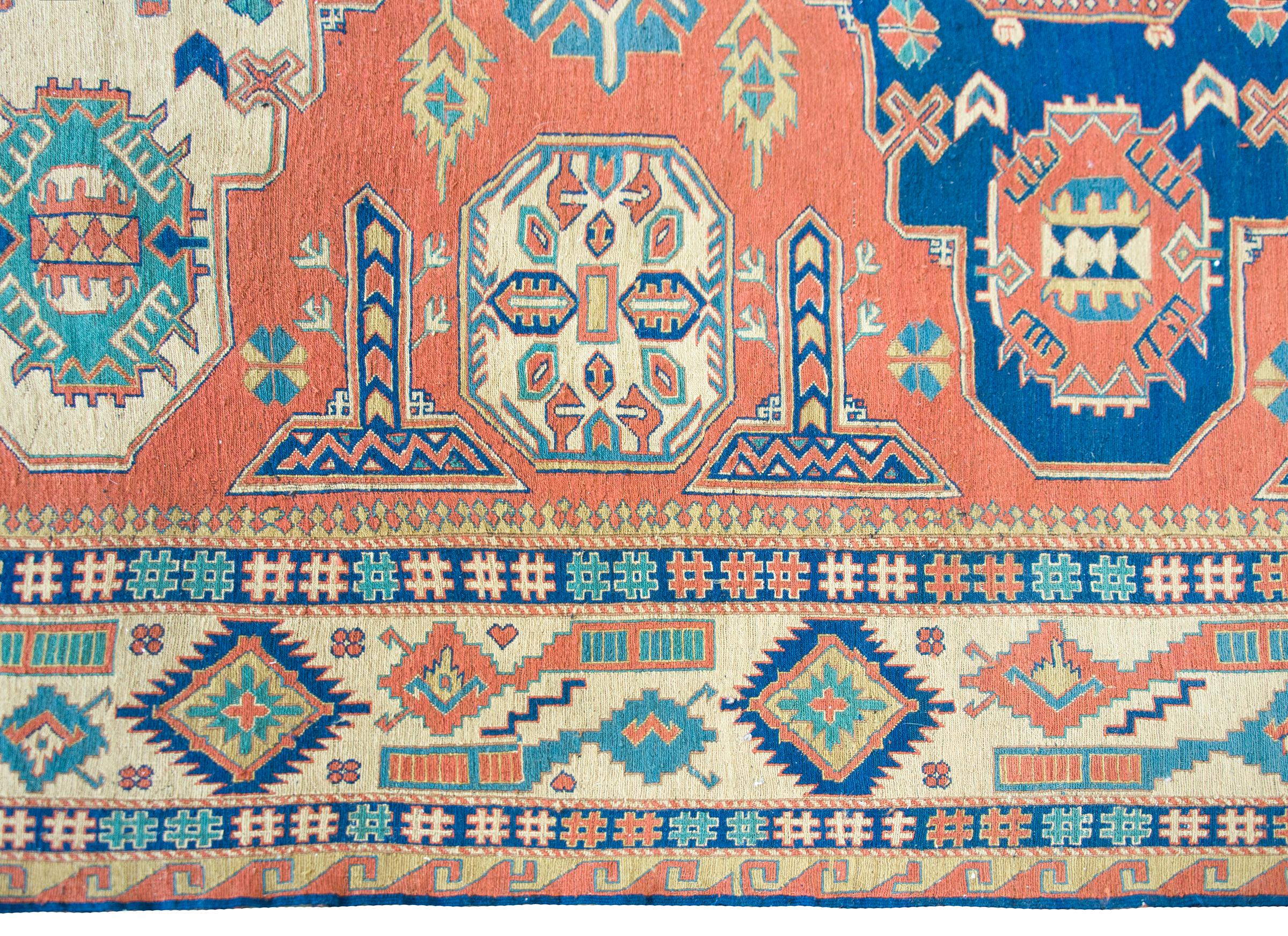 Afghan Vintage Persian Soumak Rug For Sale