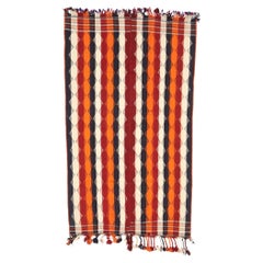Vintage Persian Striped Kilim Rug