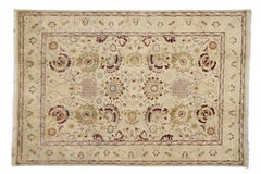 Vintage Persian Style Area Rug with Traditional Vase Design