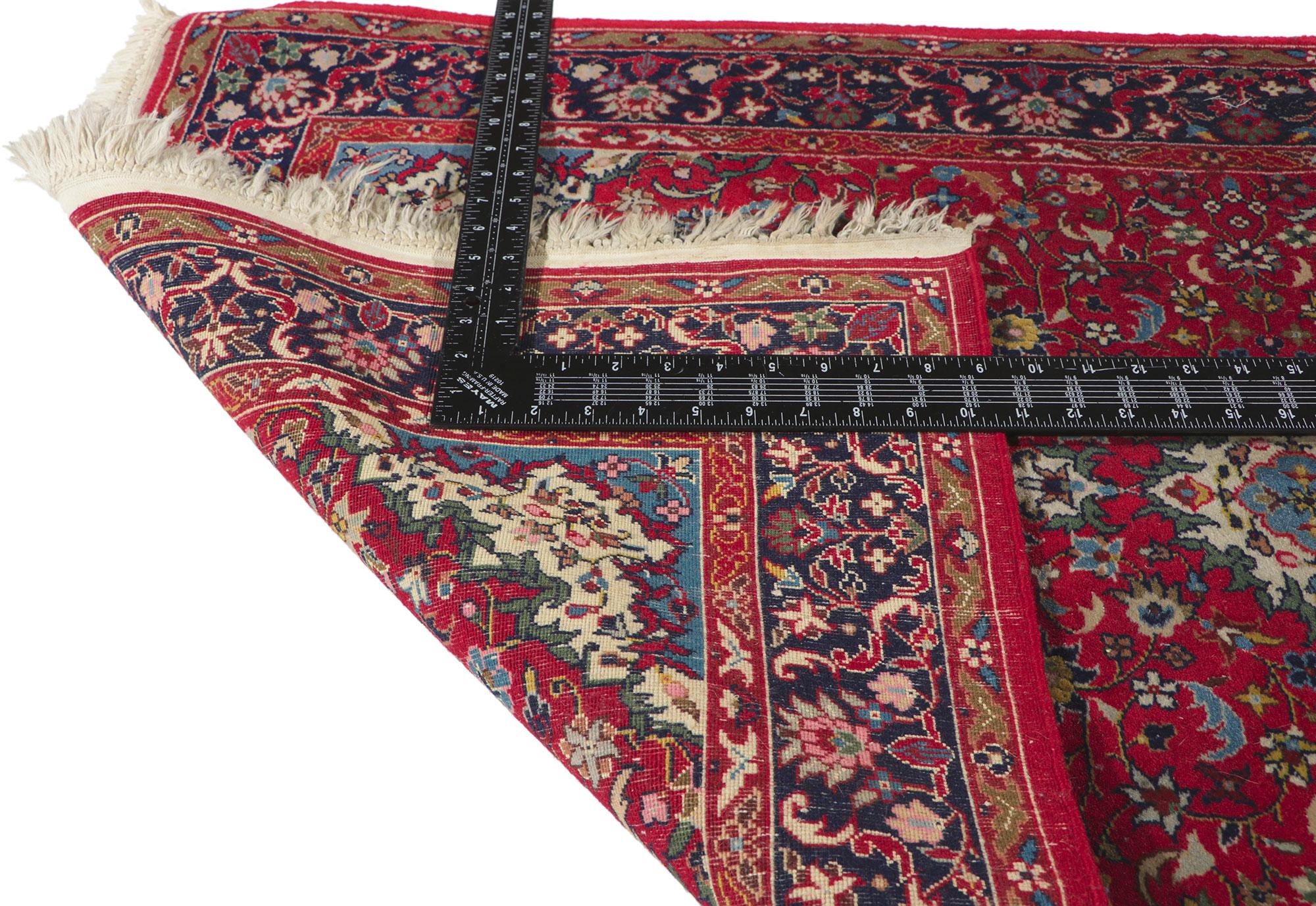 Vintage Persian Style Chinese Silk-Wool Runner In Good Condition For Sale In Dallas, TX