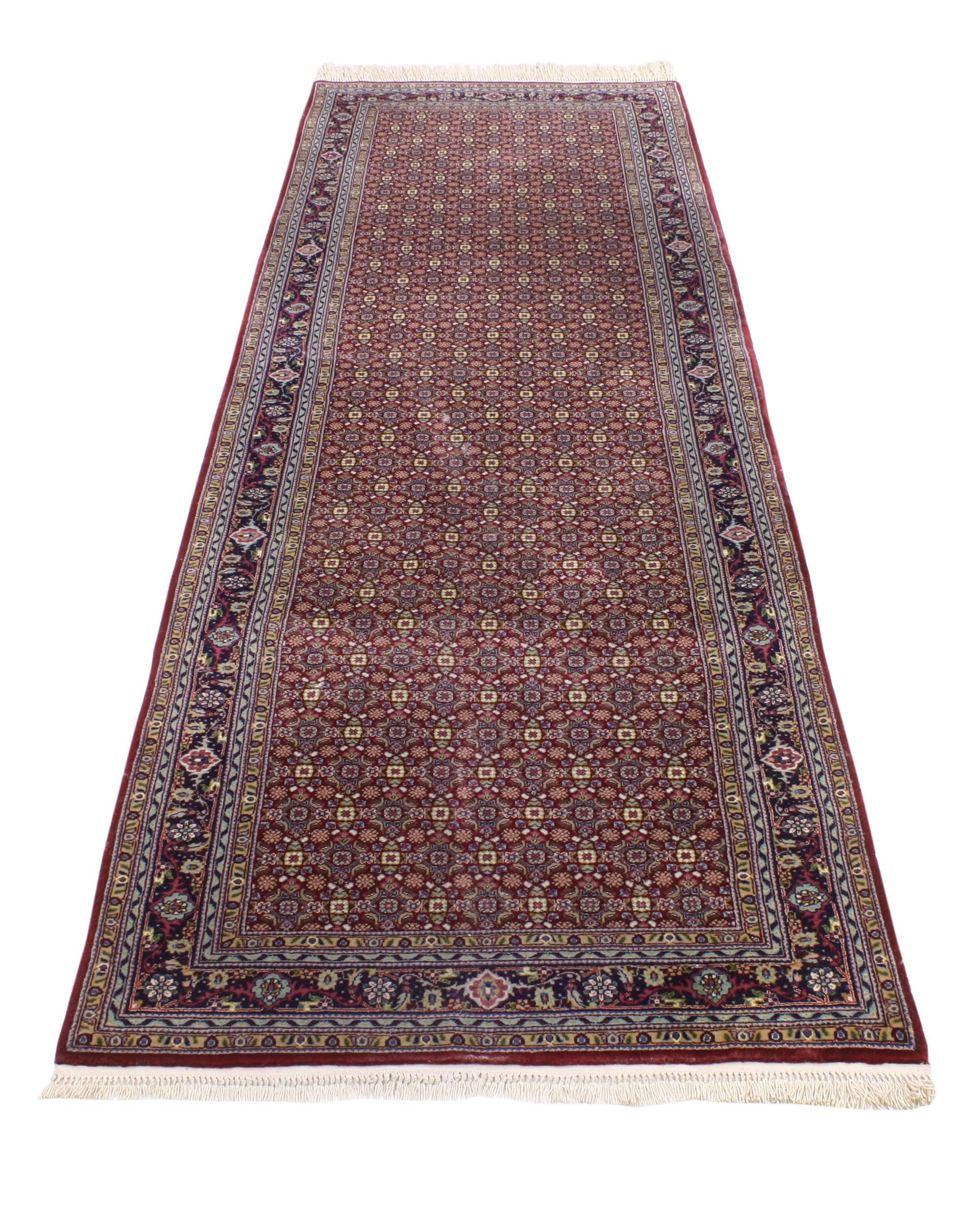 Chinese Vintage Persian Style Hallway Runner with Tabriz Design For Sale