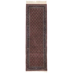 Tapis de couloir de couloir vintage de style persan avec motif Tabriz