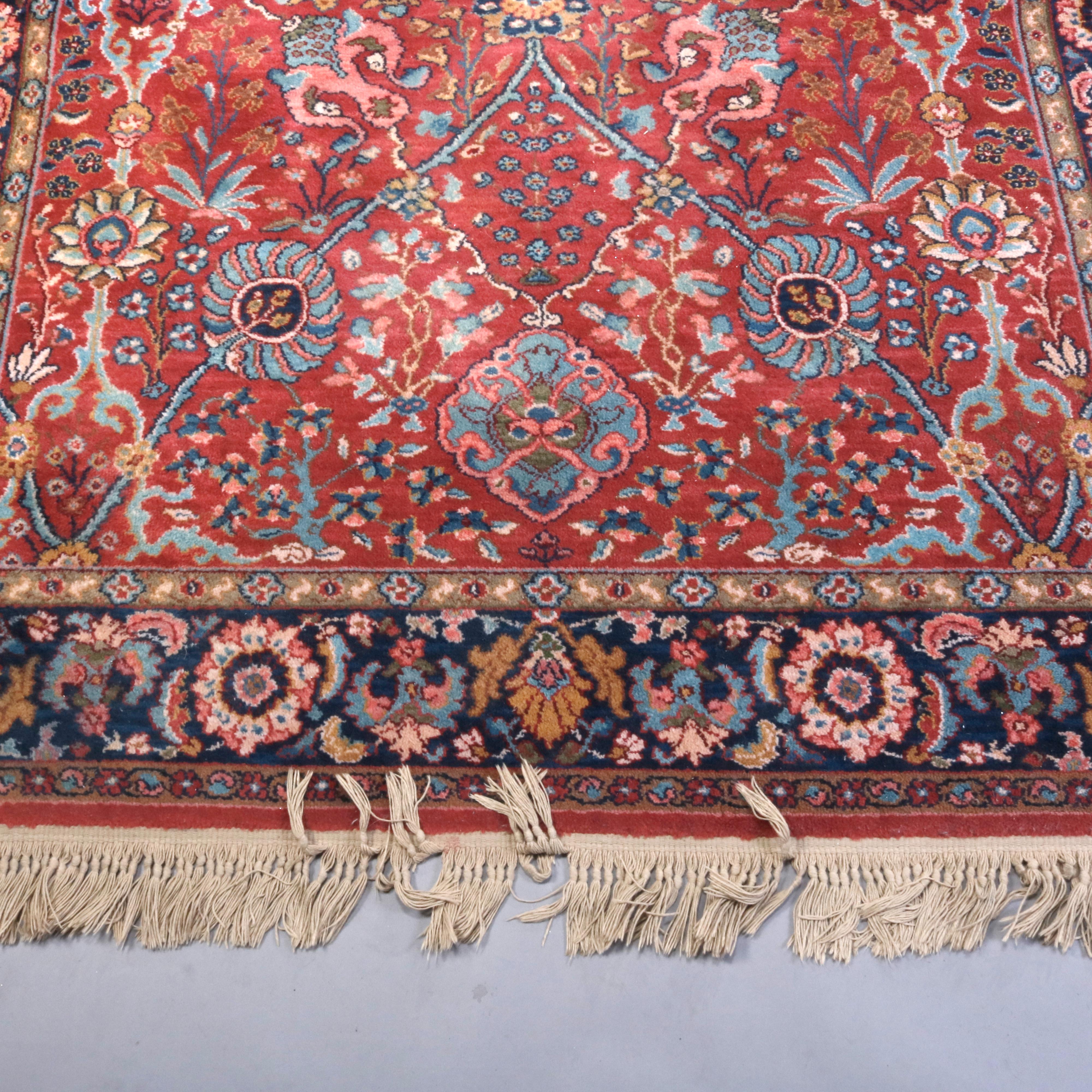 Wool Vintage Persian Style Karastan Ispahan Oriental Rug, Design #766, circa 1950