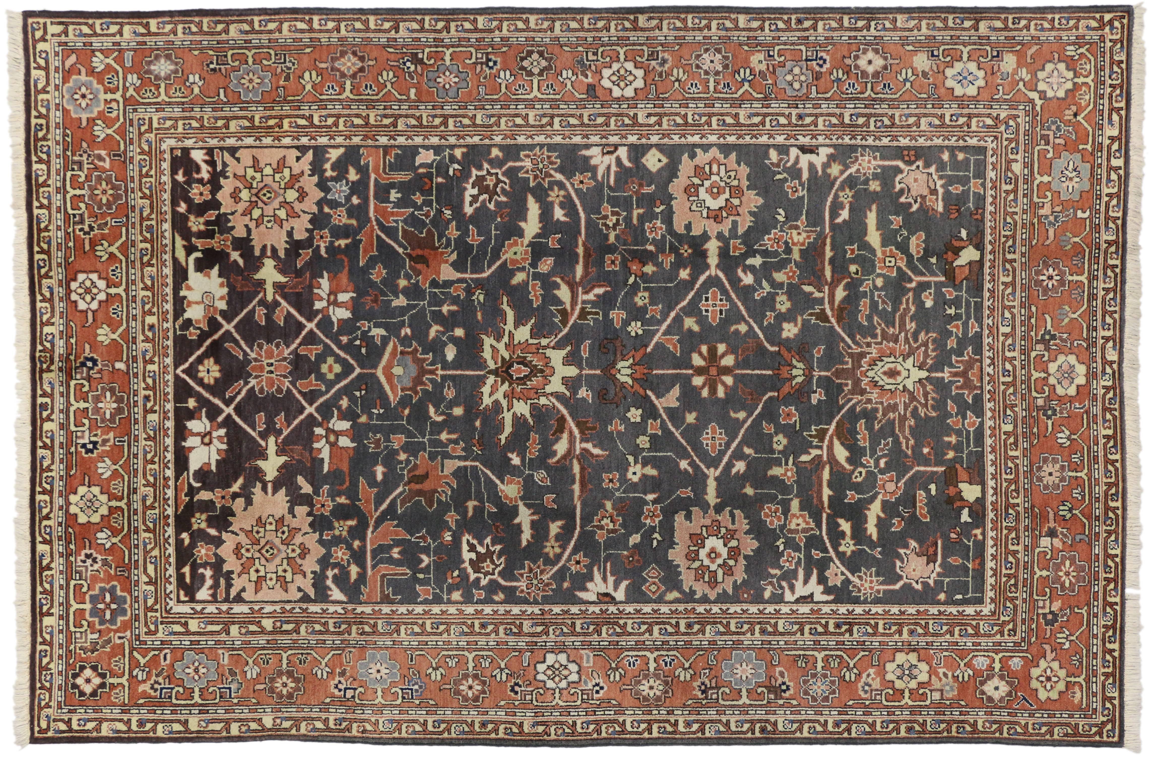 Moderno Tappeto vintage in stile persiano con design moderno e tradizionale in vendita