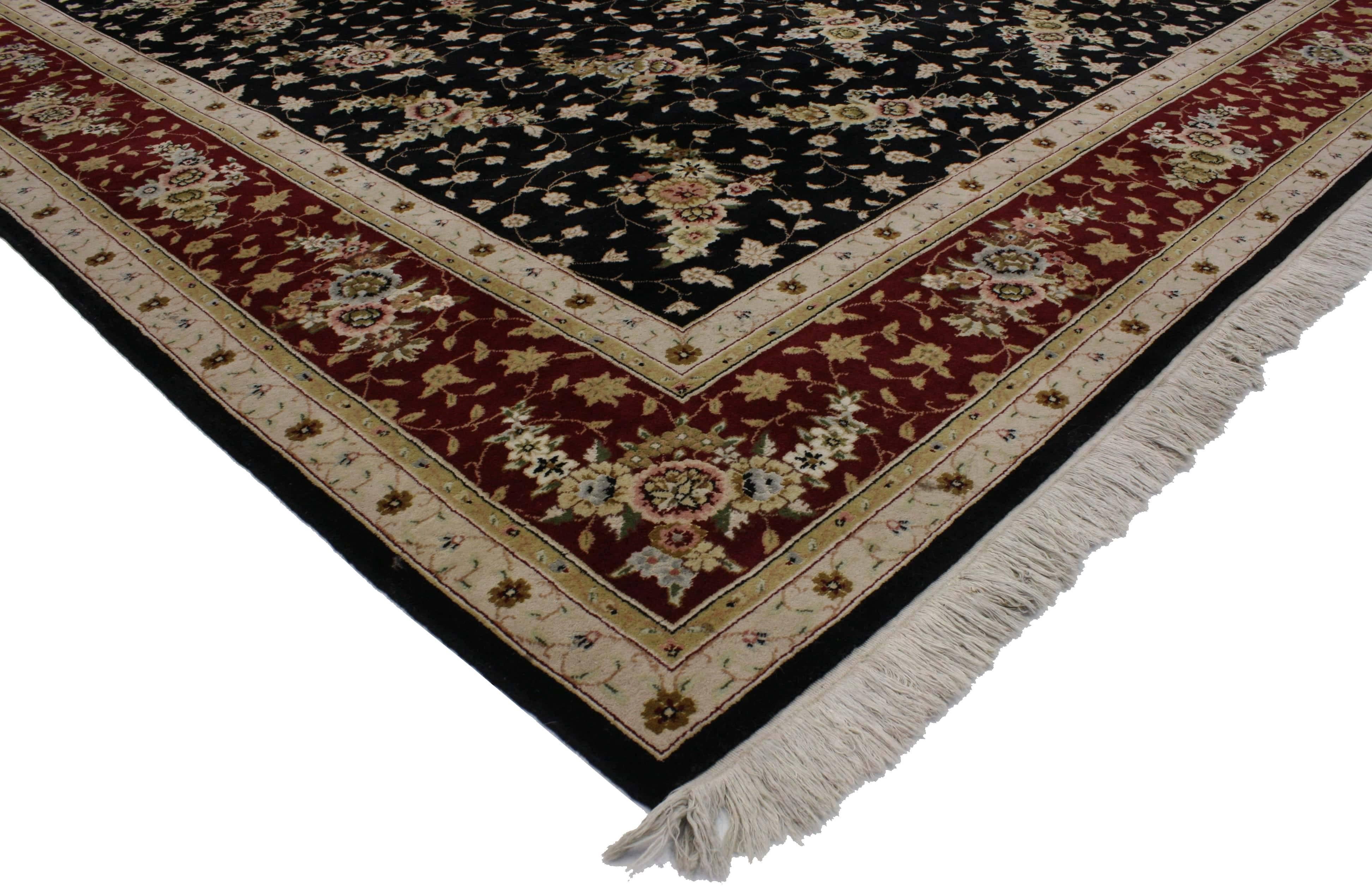 Modern Vintage Persian Style Rug with Traditional Style For Sale