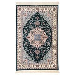 Vintage Persian Style Rug with Traditional Tabriz Design
