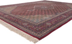 Vintage Chinese Tabriz Wool and Silk Rug