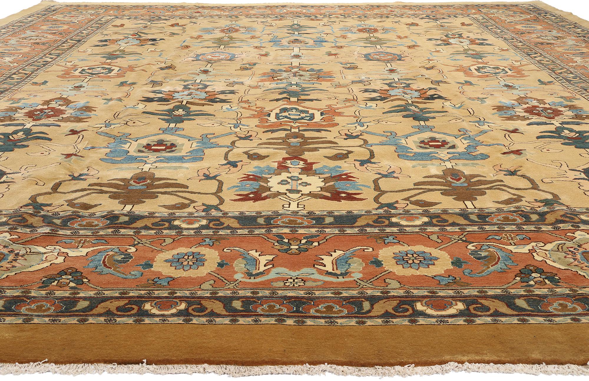 Zeitgenössischer persischer Sultanabad-Teppich mit traditionellem Stil (Spanisch Kolonial) im Angebot