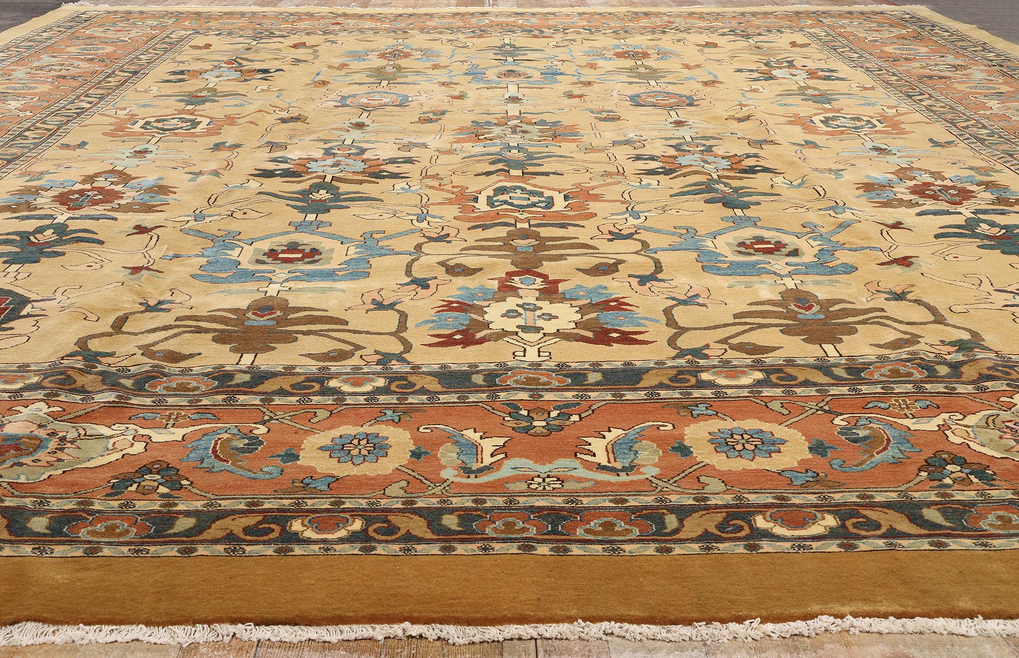 Zeitgenössischer persischer Sultanabad-Teppich mit traditionellem Stil (Wolle) im Angebot