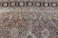 Vintage Persian Sultanabad-Mahal Rug with Sub-Geometric Diamond