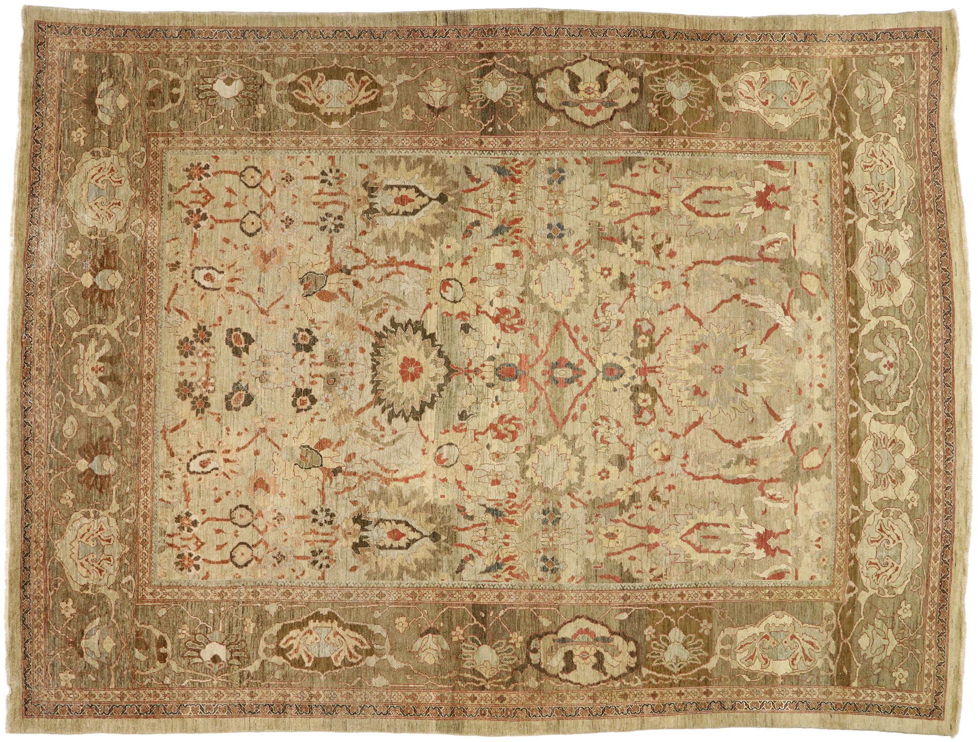 Vintage Persian Sultanabad Palatial Carpet, 13'02 x 17'05 3