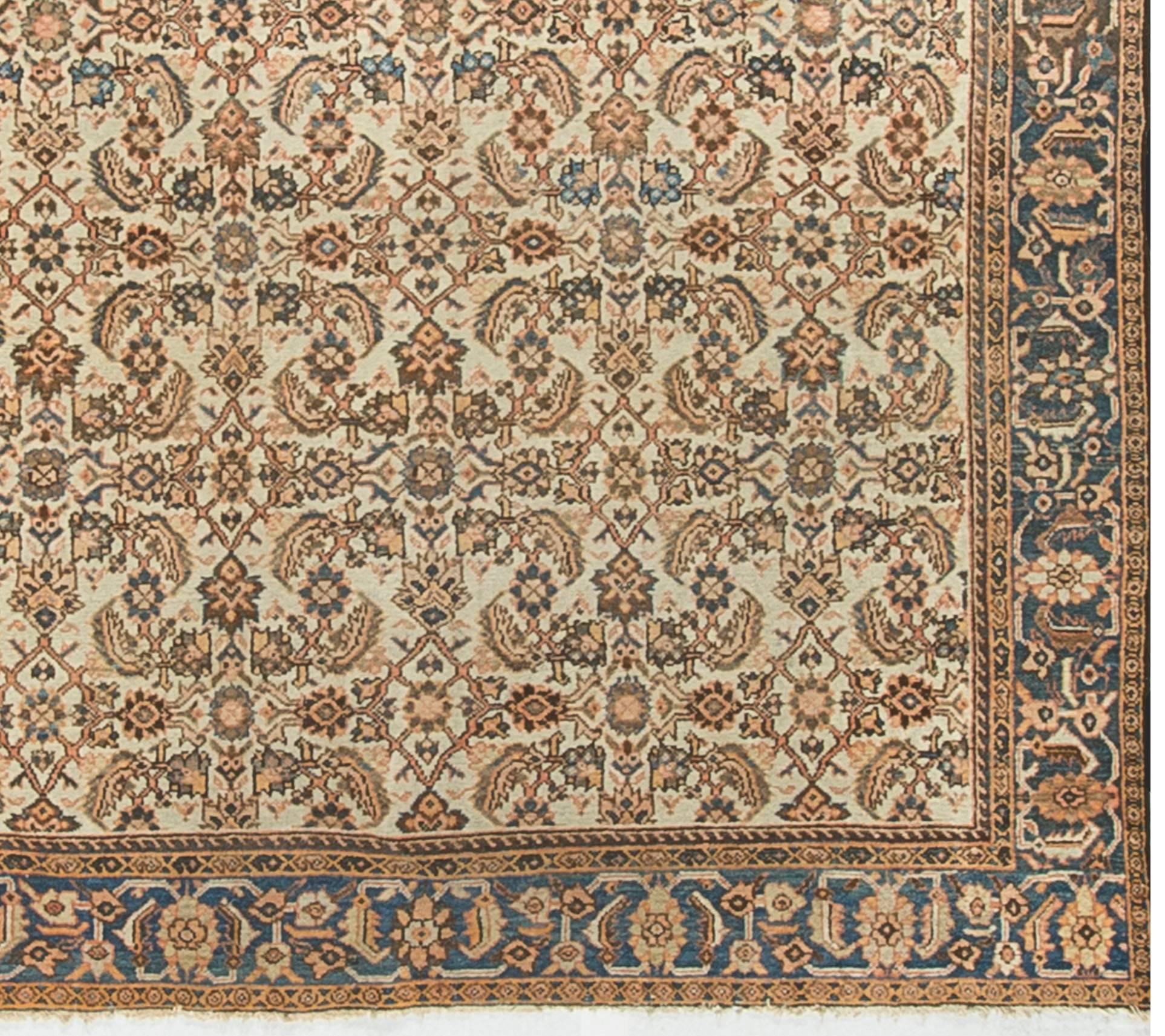 Hand-Knotted Vintage Persian Sultanabad Rug For Sale