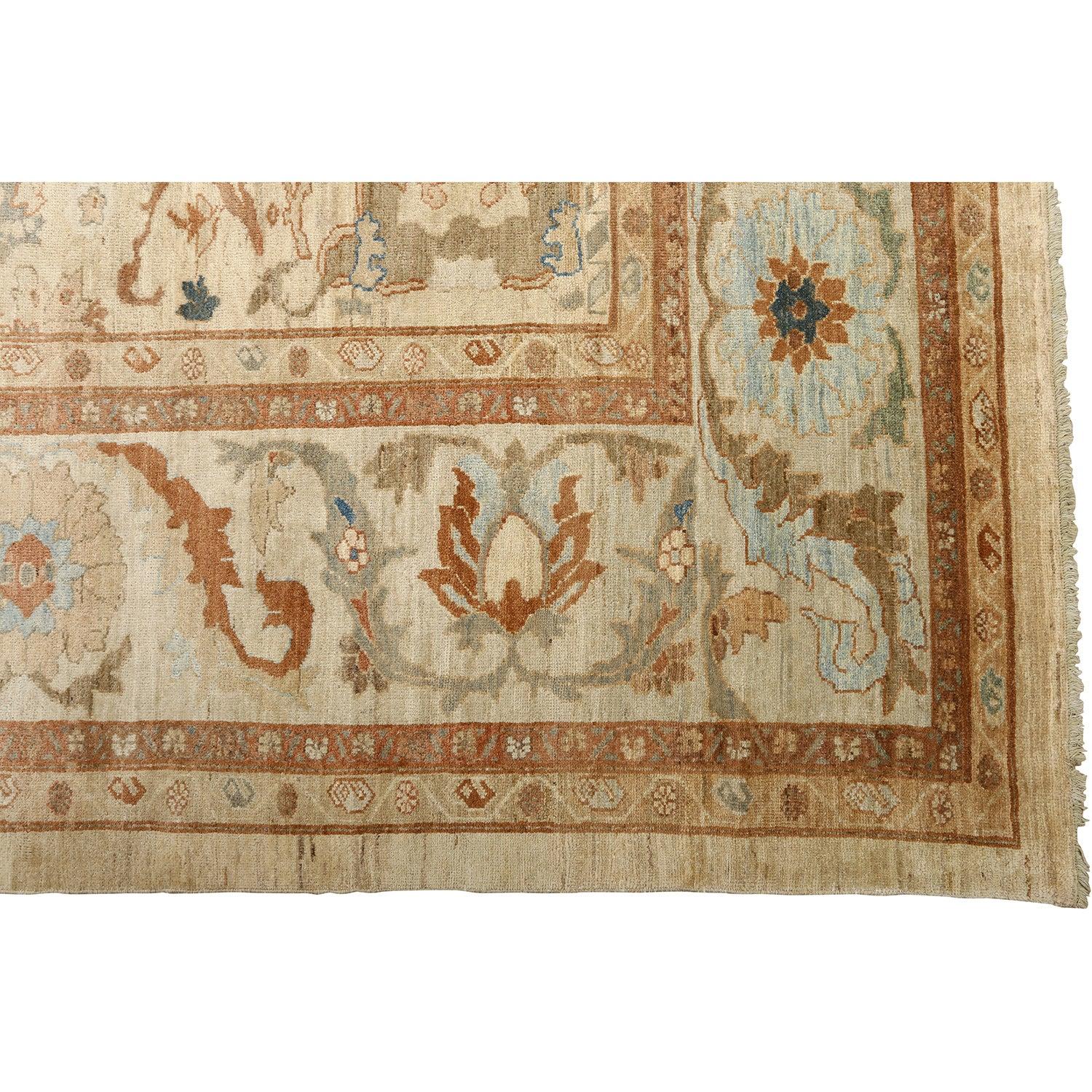 Persischer Sultanabad-Teppich im Vintage-Stil - Größe: 20'1 X 13'4 im Zustand „Hervorragend“ im Angebot in Los Angeles, CA