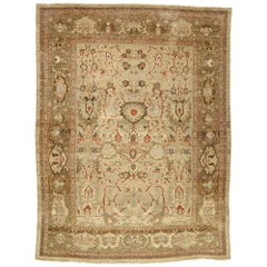 Vintage Persian Sultanabad Rug with Modern Shaker Style