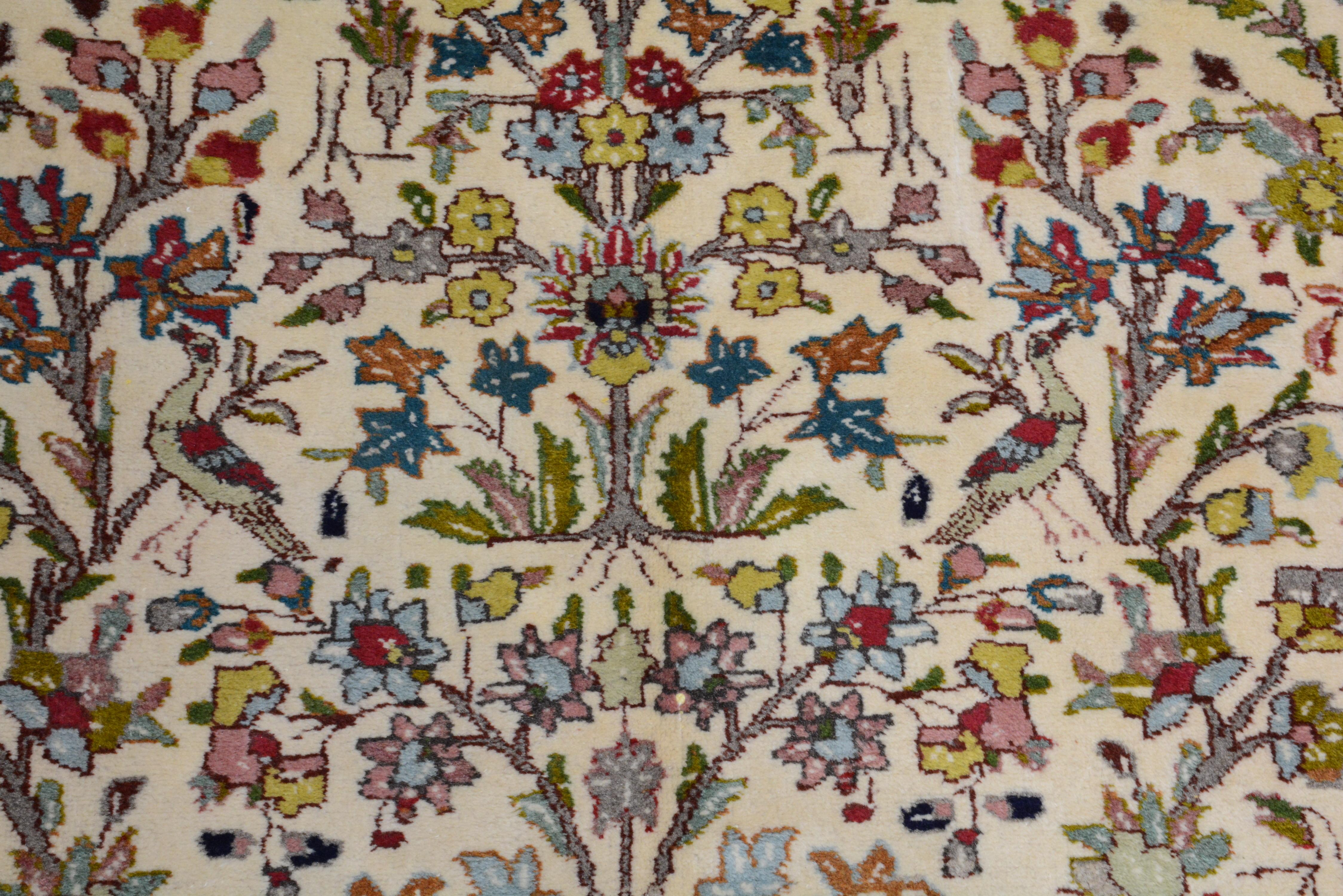 Late 20th Century Vintage Persian Taba Tabriz Carpet For Sale