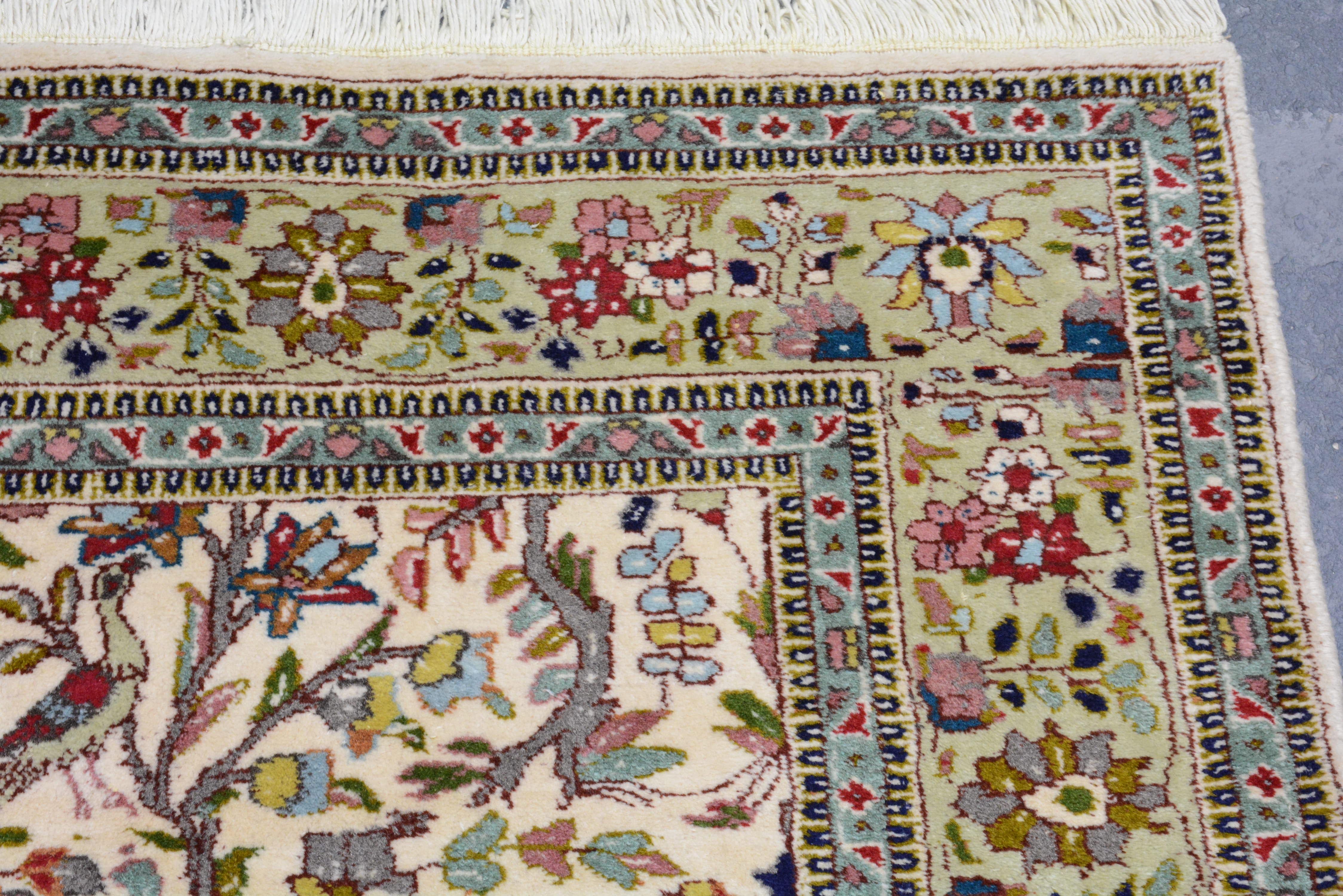 Vintage Persian Taba Tabriz Carpet For Sale 2