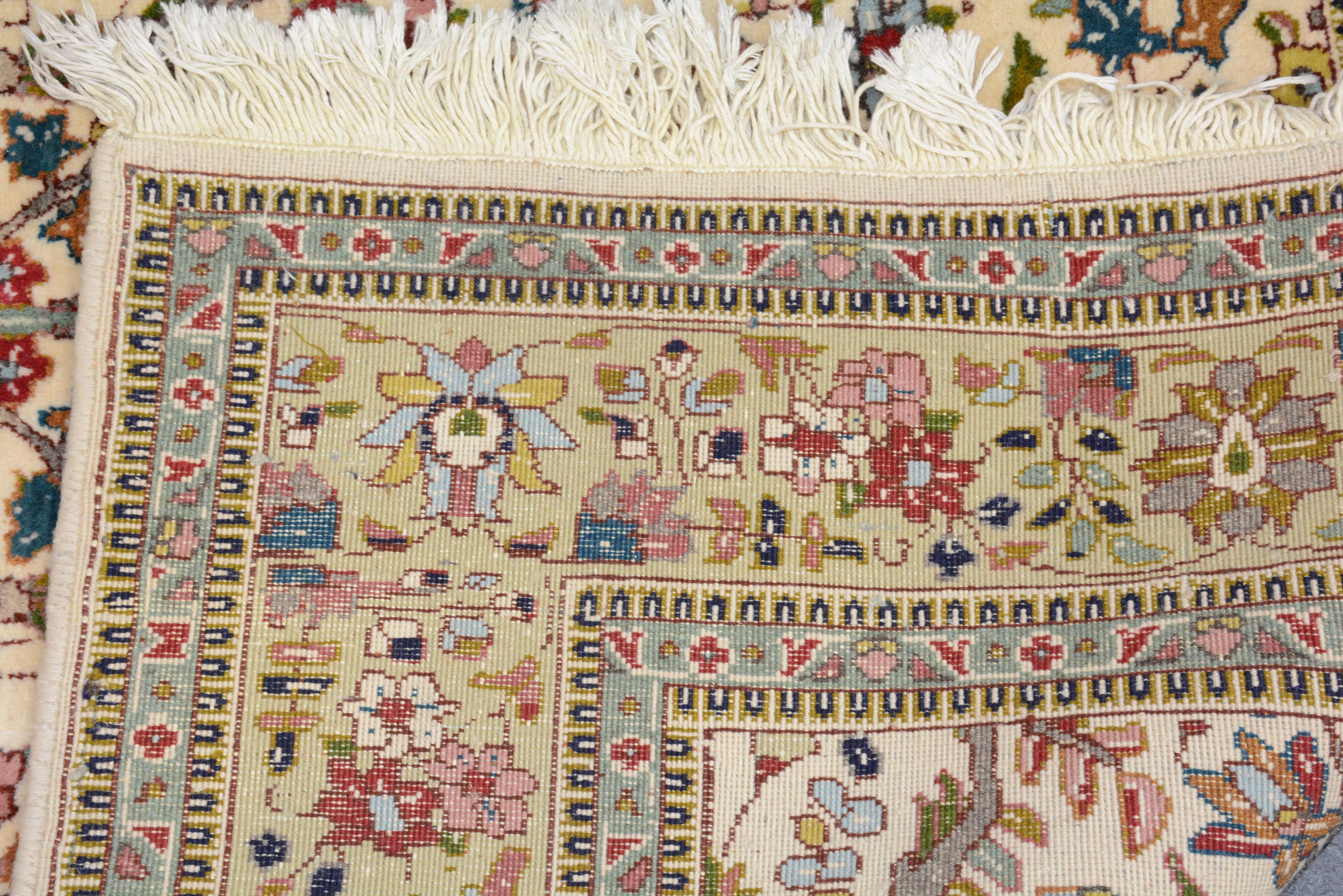 Vintage Persian Taba Tabriz Carpet For Sale 3
