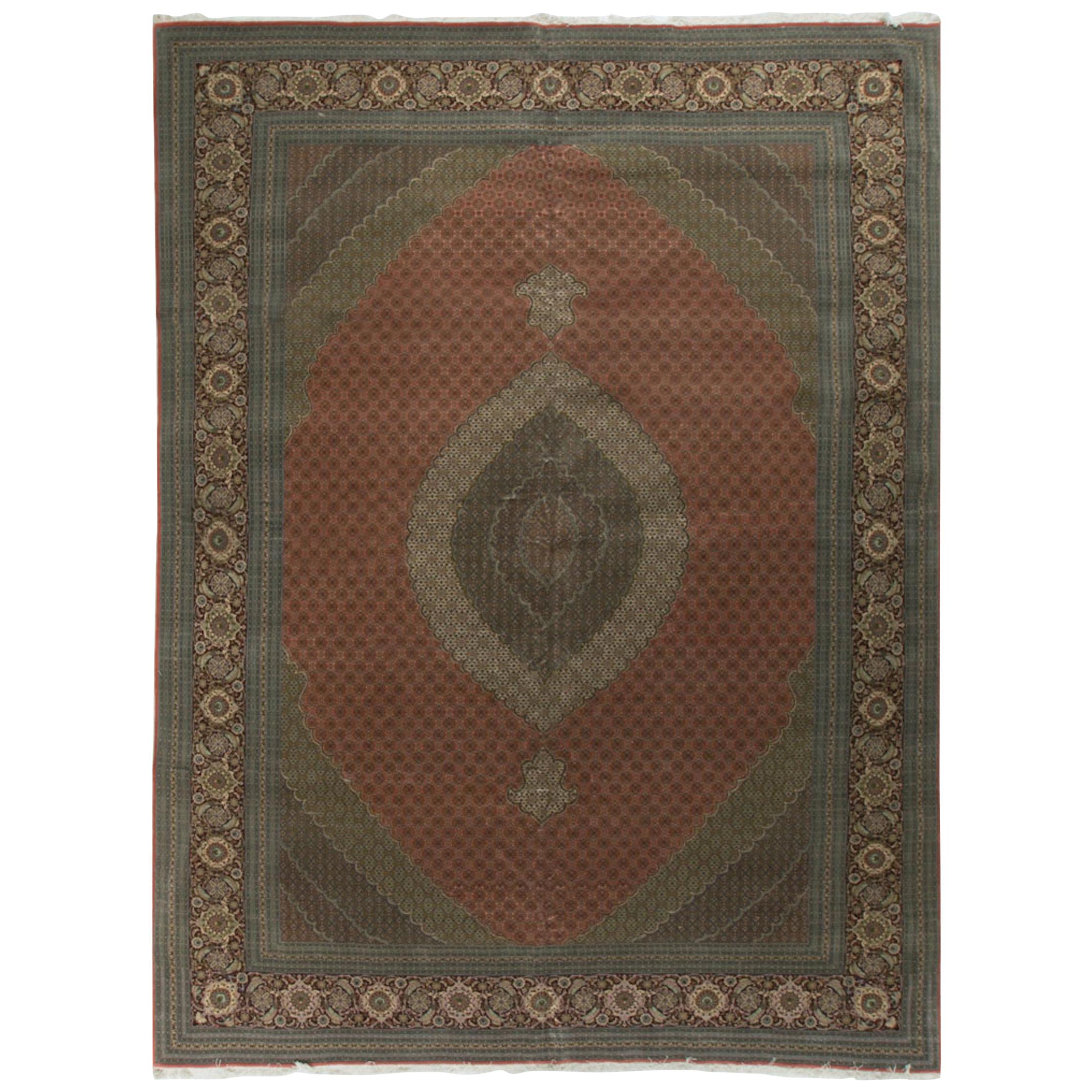 Vintage Persian Tabriz Rug, 11'6 x 16'2