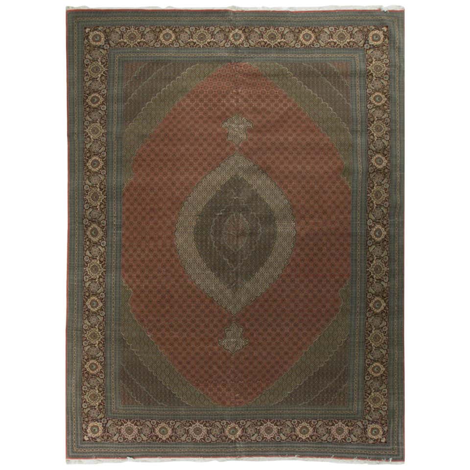 Vintage Persian Tabriz Rug For Sale at 1stDibs