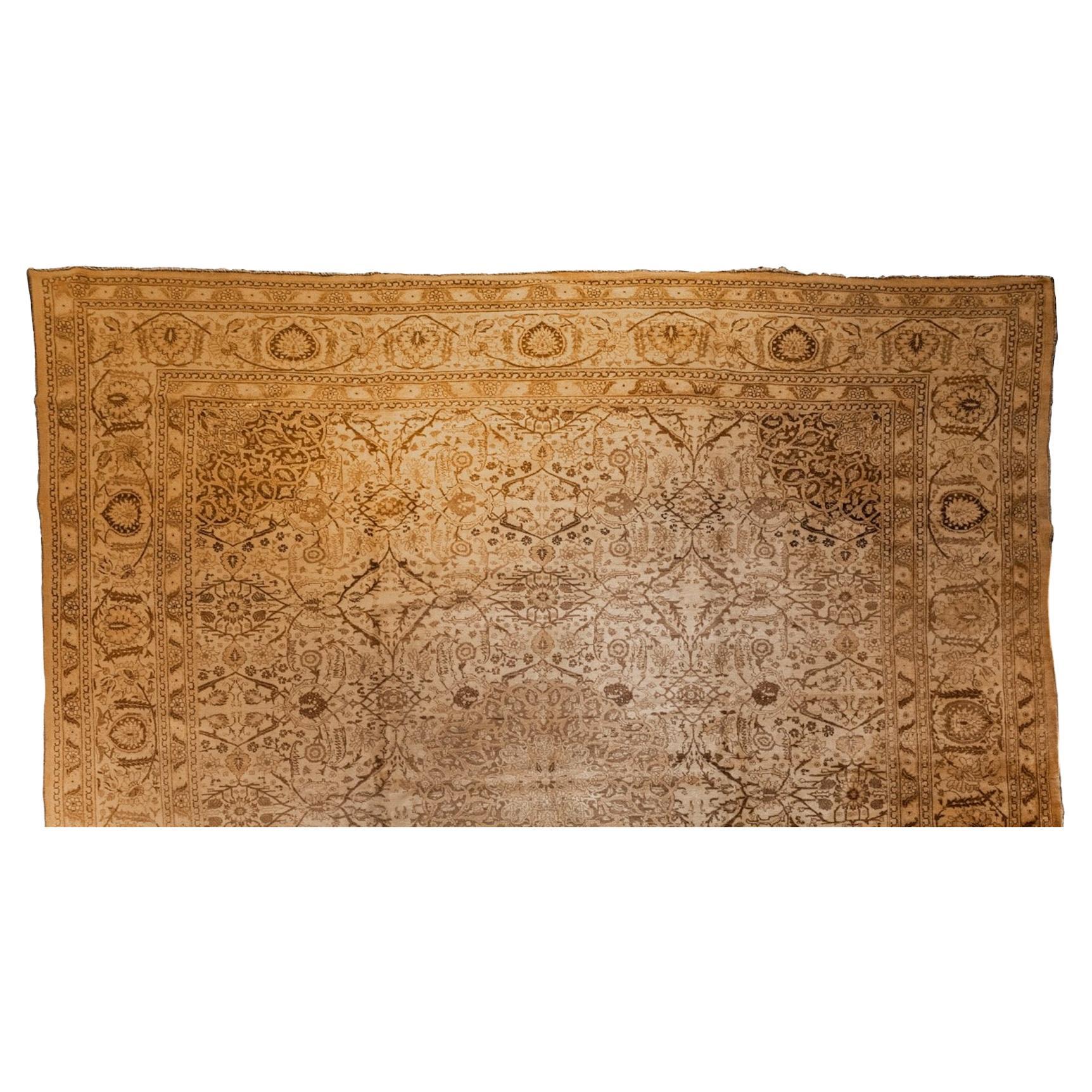 Tabriz persan vintage 12'11" x 17'4 en vente