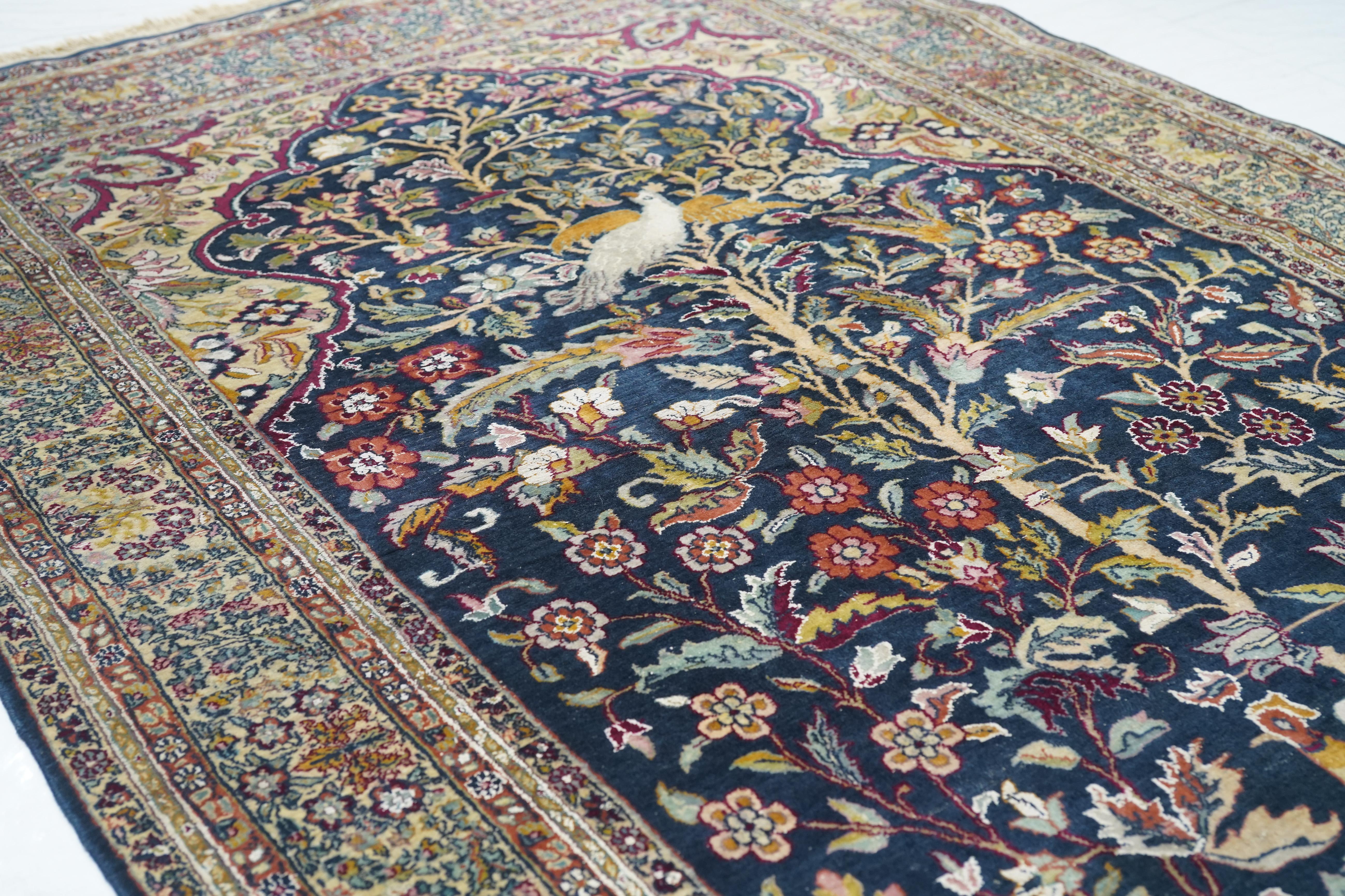 Vintage Persian Tabriz 4'6