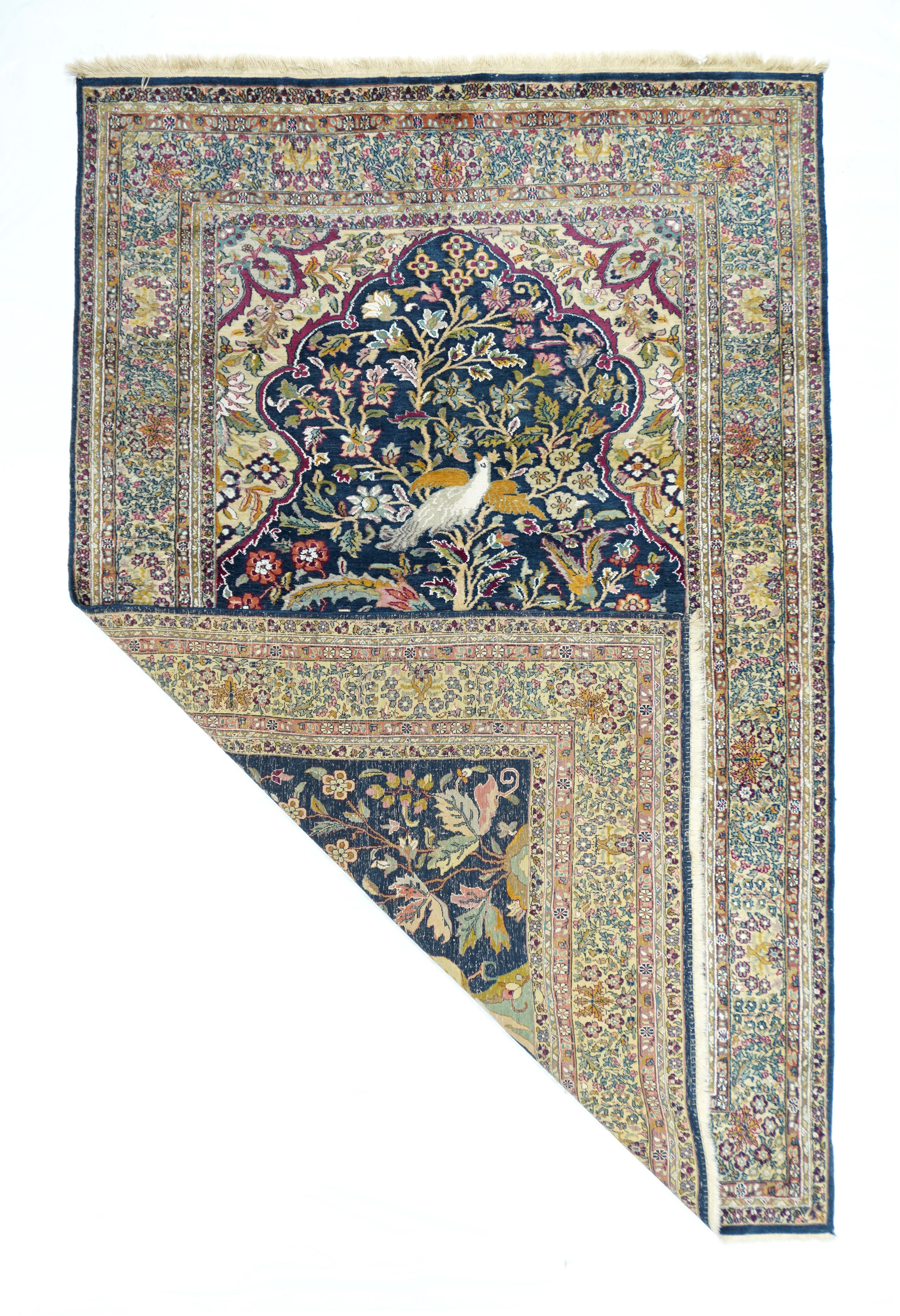 Asian Vintage Persian Tabriz 4'6