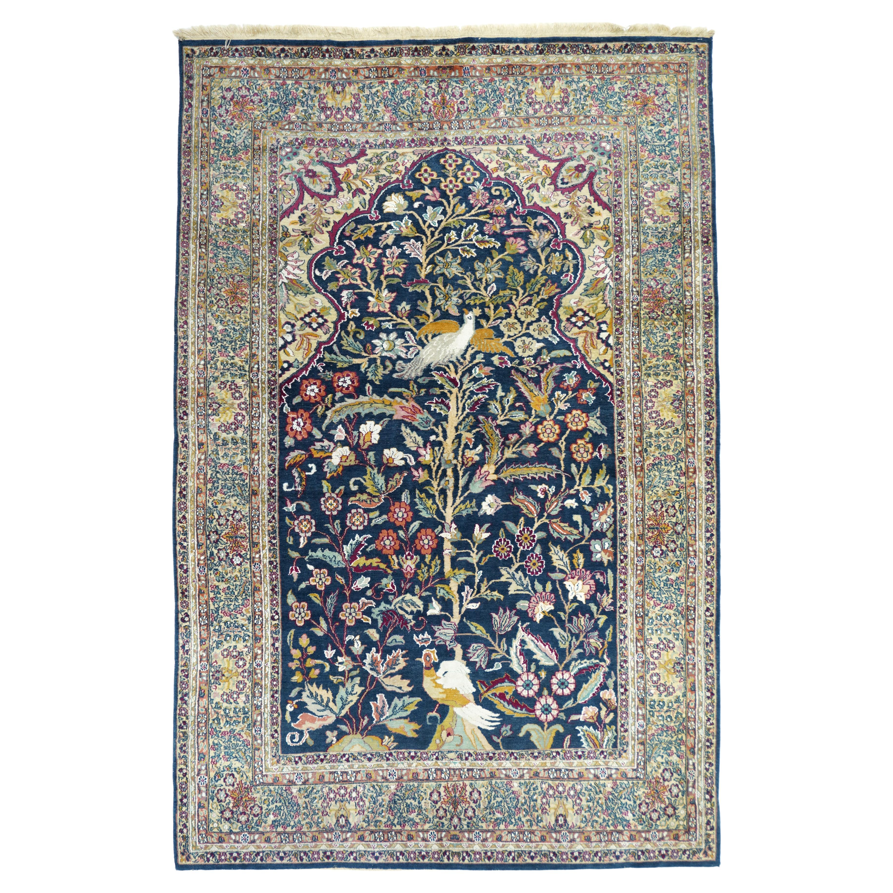 Vintage Persian Tabriz 4'6" x 6'10" For Sale
