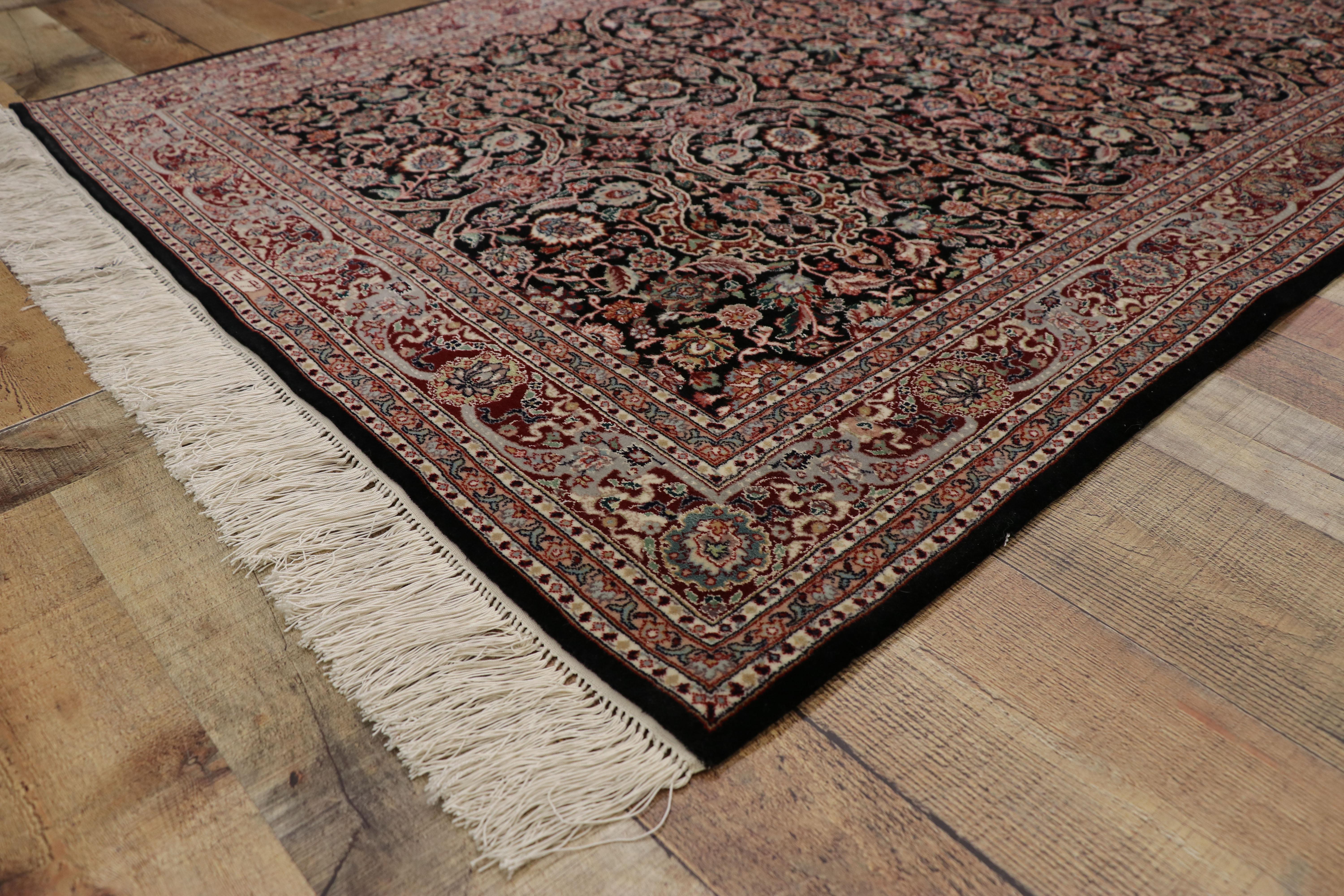 Wool Vintage Chinese Tabriz Rug with Persian Style For Sale