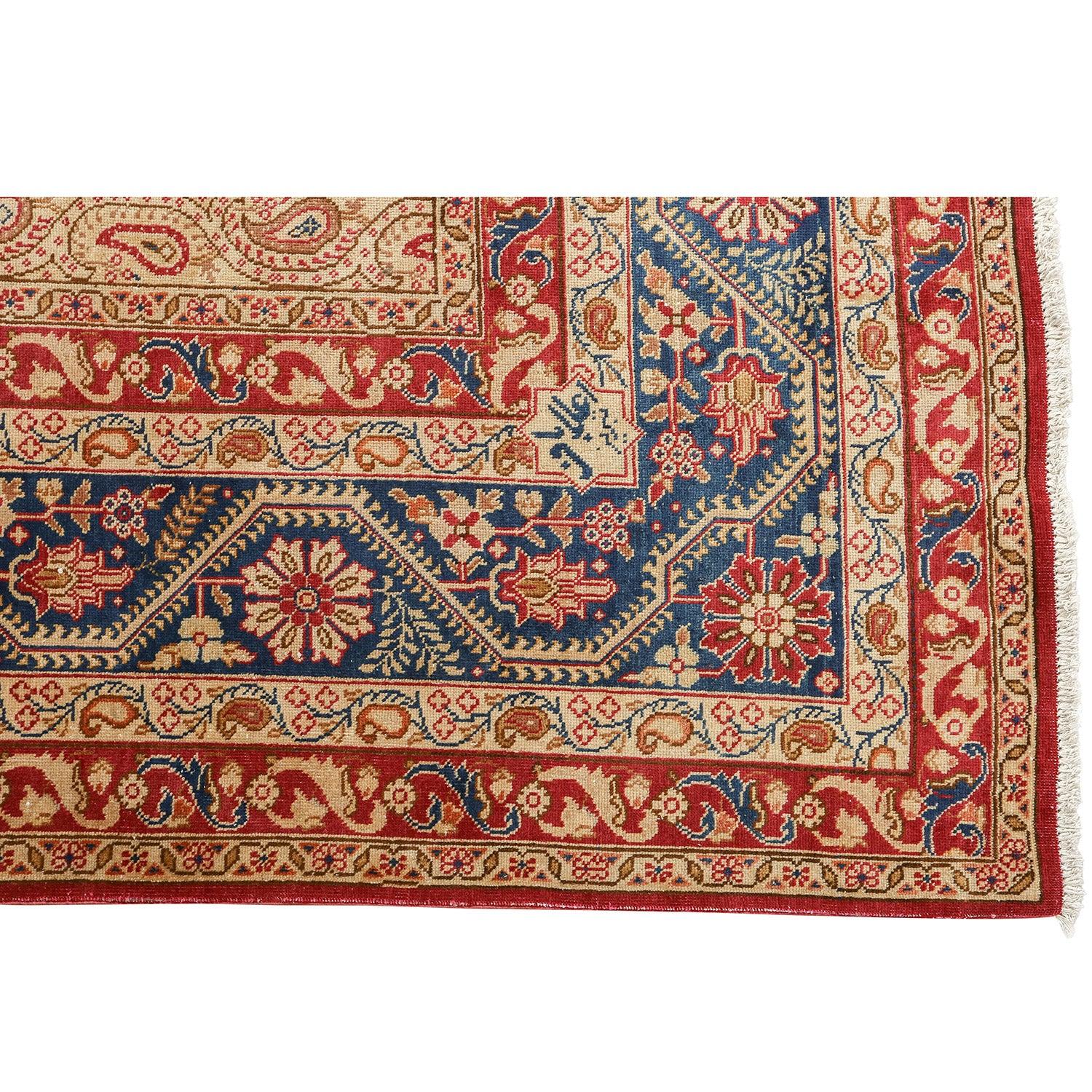 Vintage Persian Tabriz Ala Baff Rug - Size: 12'10 X 9'10 In Good Condition For Sale In Los Angeles, CA