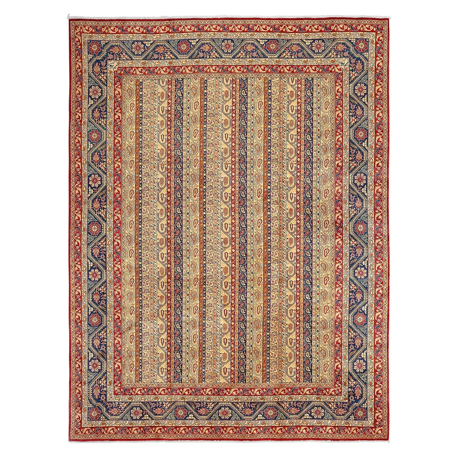Vintage Persian Tabriz Ala Baff Rug - Size: 12'10 X 9'10