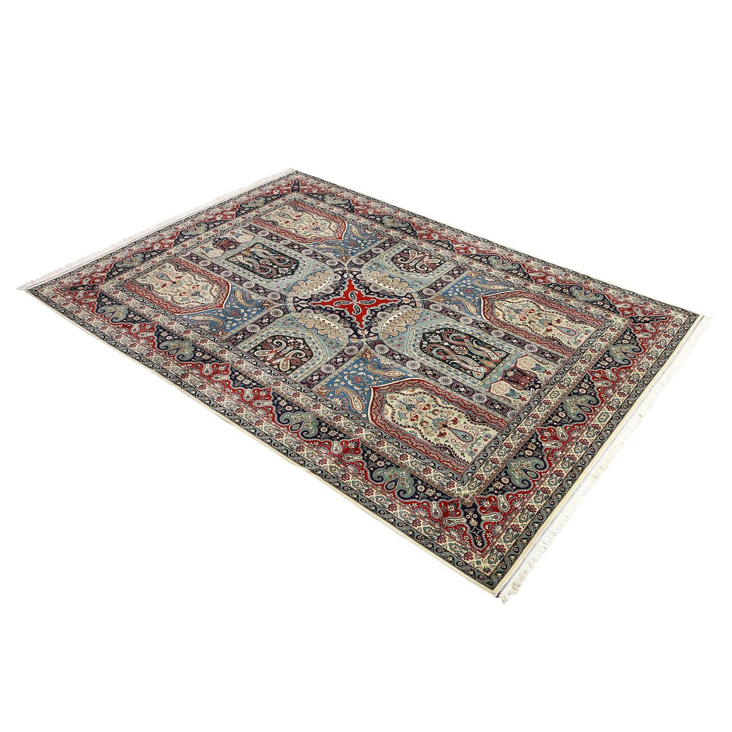 Annodato a mano Tappeto Tabriz Alabaf persiano vintage - Dimensioni: 12'2 X 8'8 in vendita