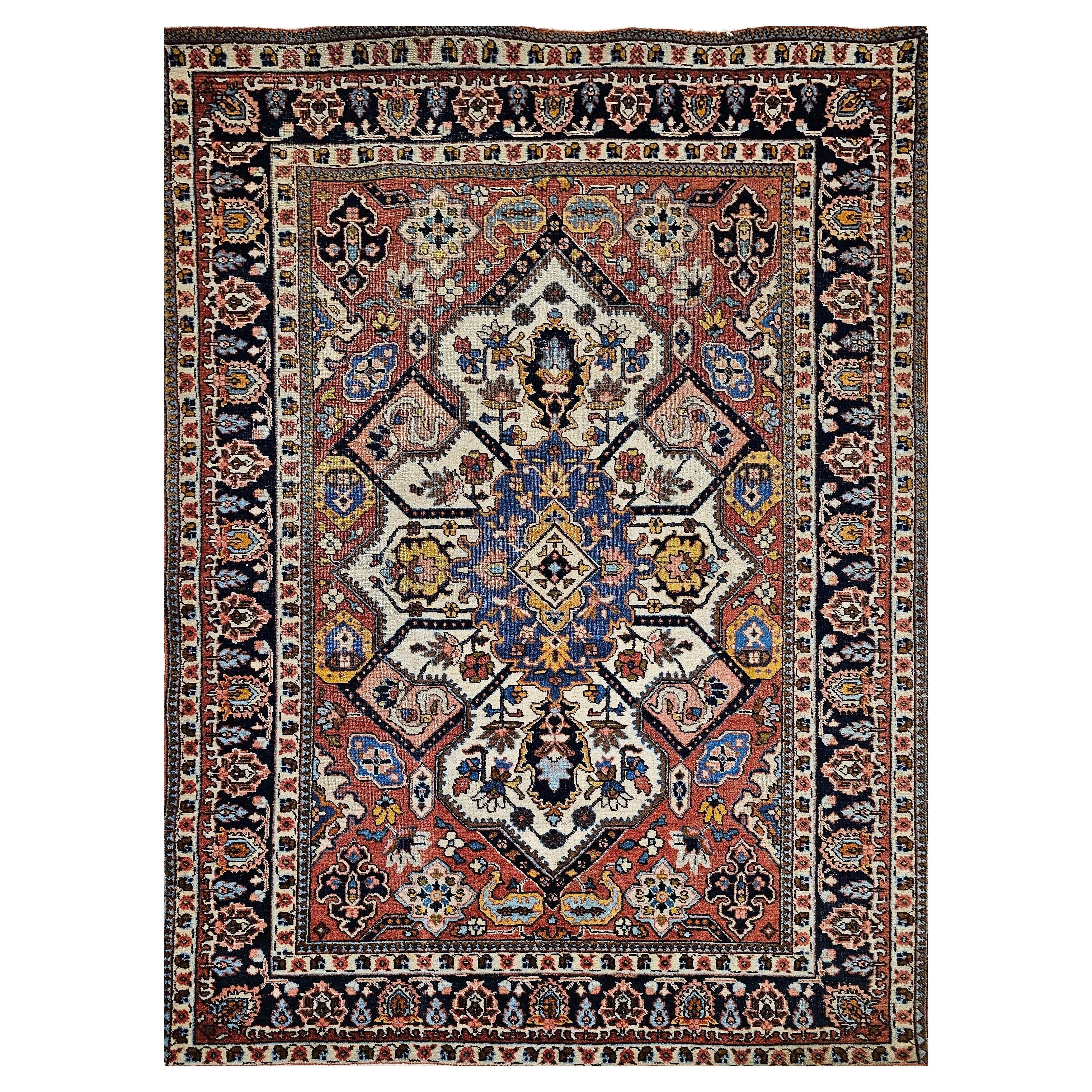 Altpersischer Täbris-Teppich mit Heriz-Serapi-Muster