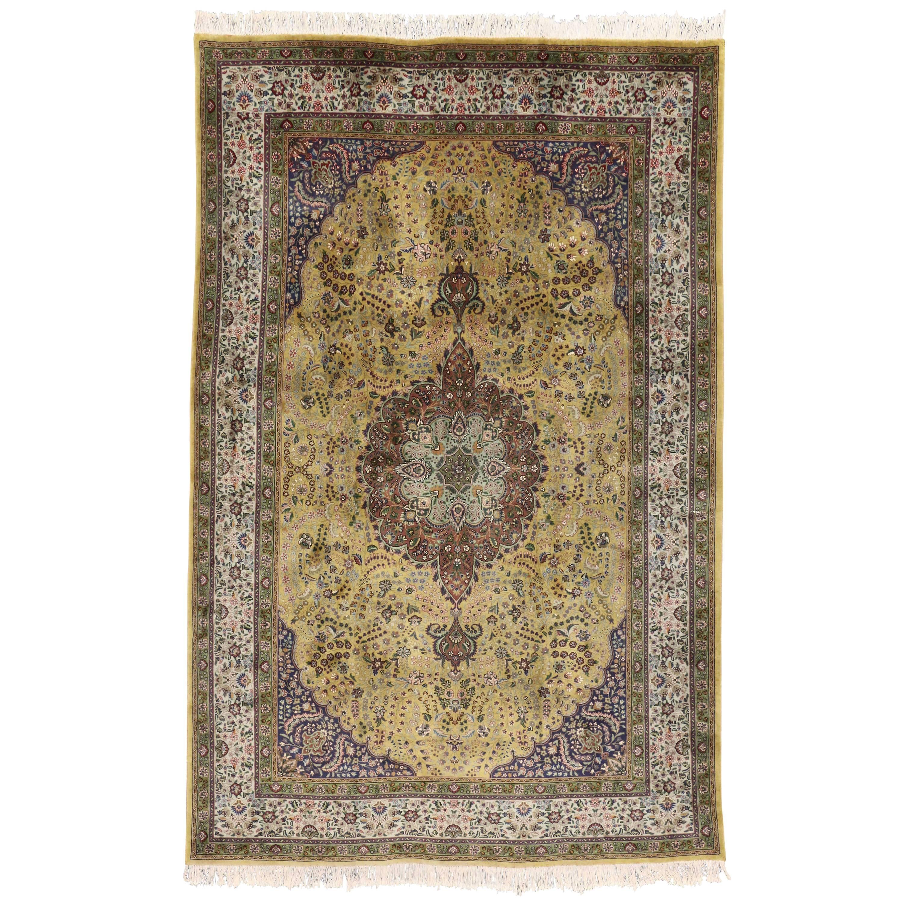 Persischer Täbris-Teppich im Art nouveau-Stil mit arabischem Jugendstil